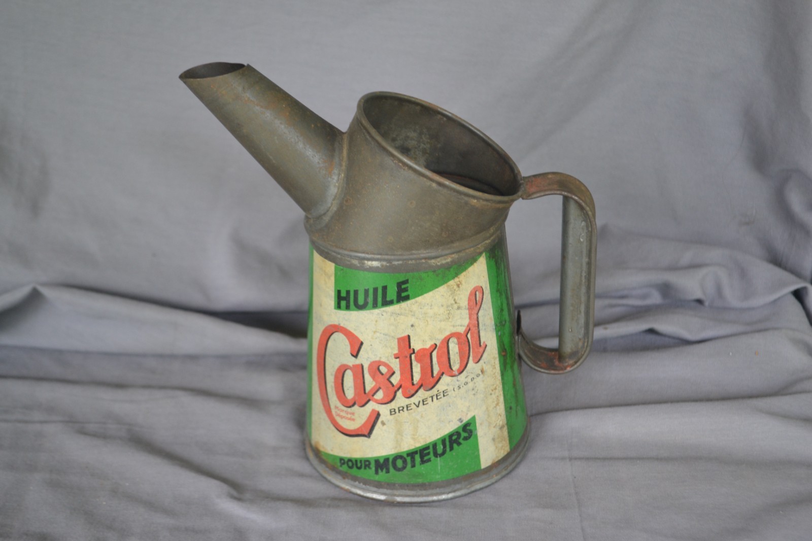 Vintage French France Castrol Oil Jug Pitcher Vintage French France Castrol Oil Jug Pitcher