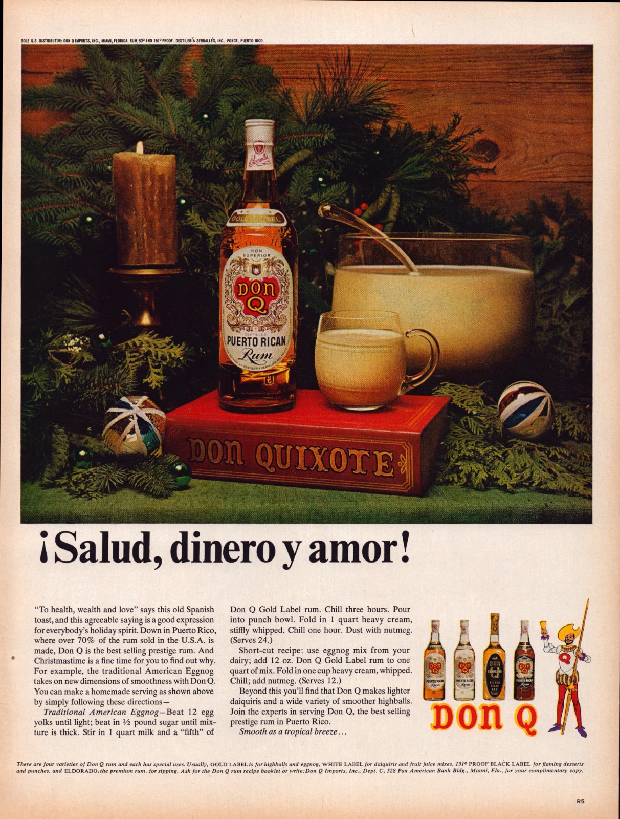 1966 Don Q Puerto Rican Rum Print Ad – Full Page Holiday Eggnog Bar Liquor 1966 Don Q Puerto Rican Rum Print Ad – Full Page Holiday Eggnog Bar Liquor