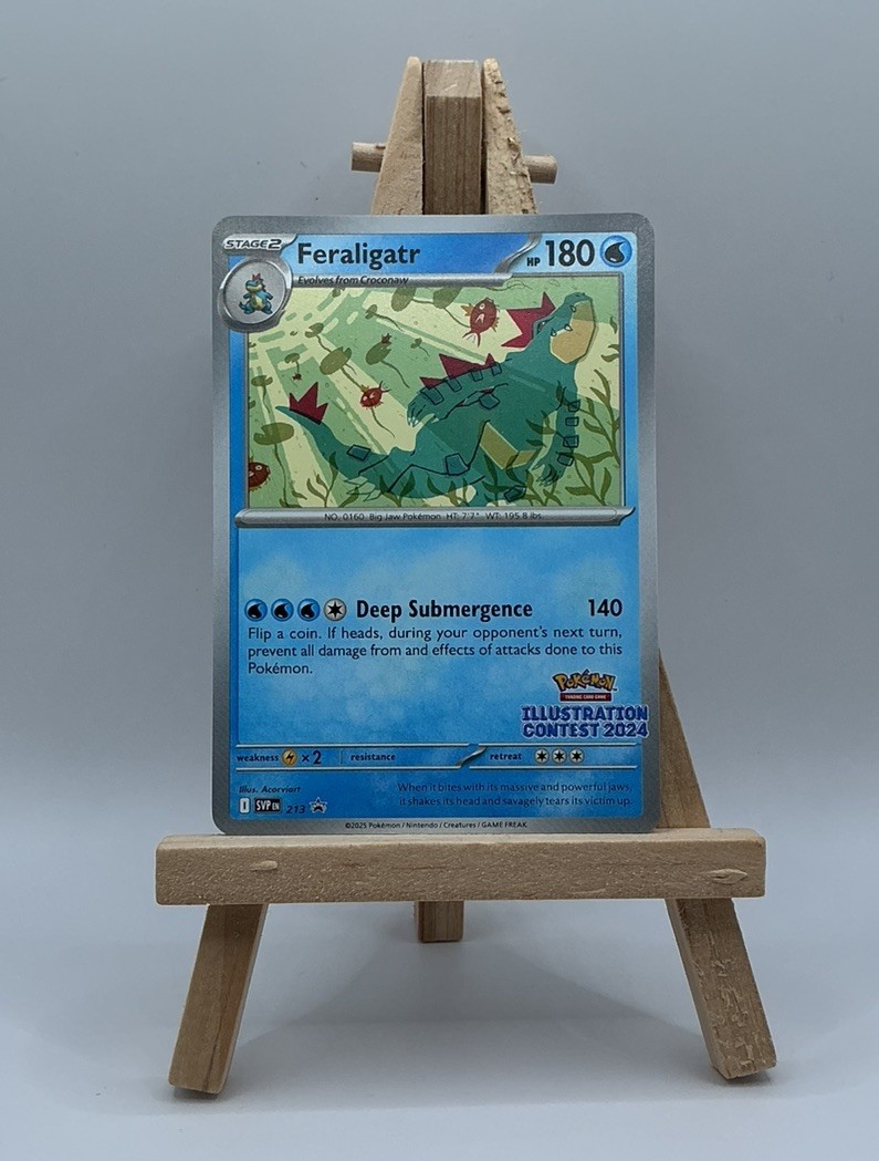Feraligatr SVP 213 Illustration Contest 2024 - Promo - Pokemon TCG - English NM Feraligatr SVP 213 Illustration Contest 2024 - Promo - Pokemon TCG - English NM