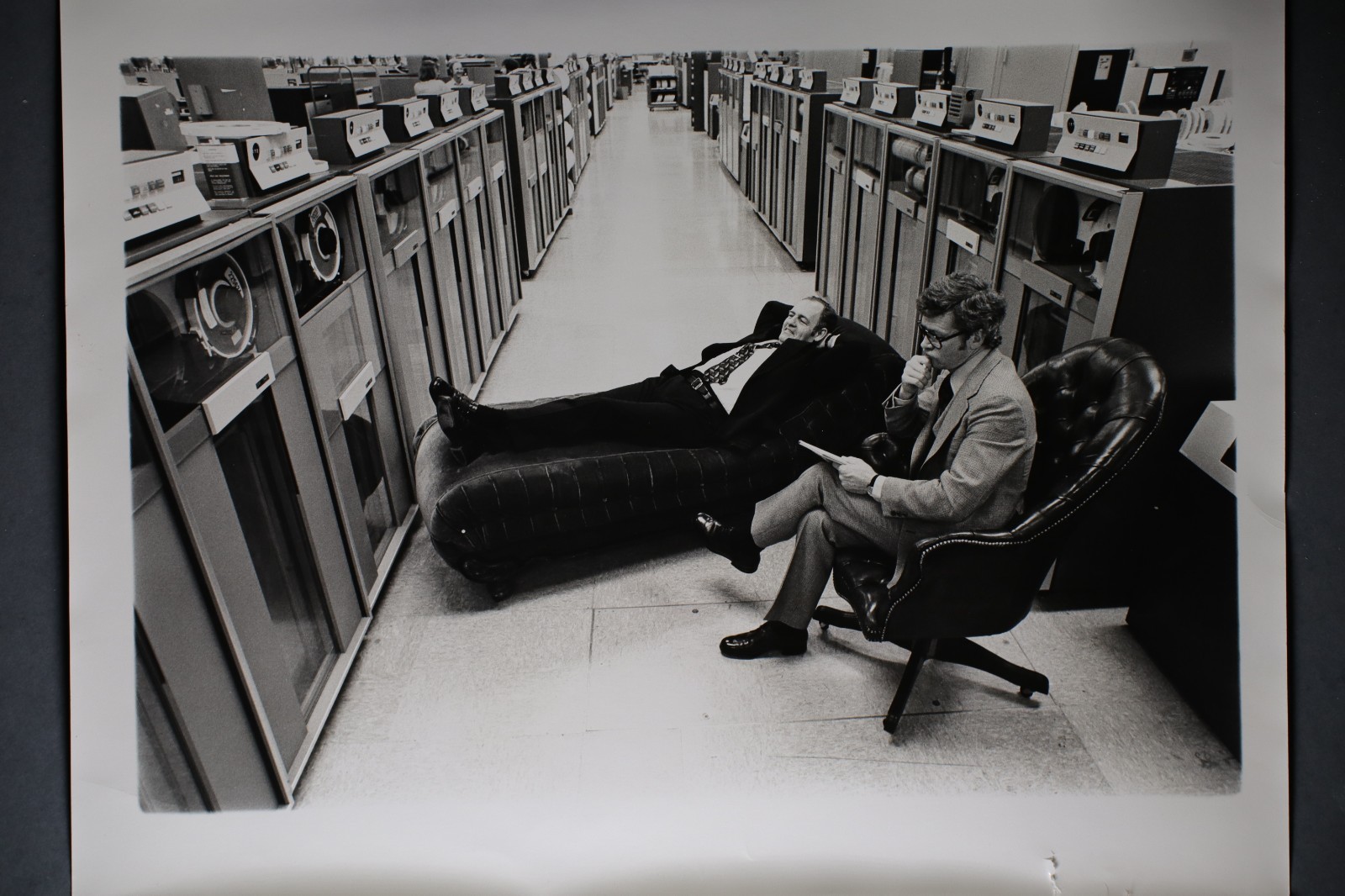 Vintage 1960s IBM Mainframe Computer Publicity Photo 16x20 Silver Gelatin Print Vintage 1960s IBM Mainframe Computer Publicity Photo 16x20 Silver Gelatin Print