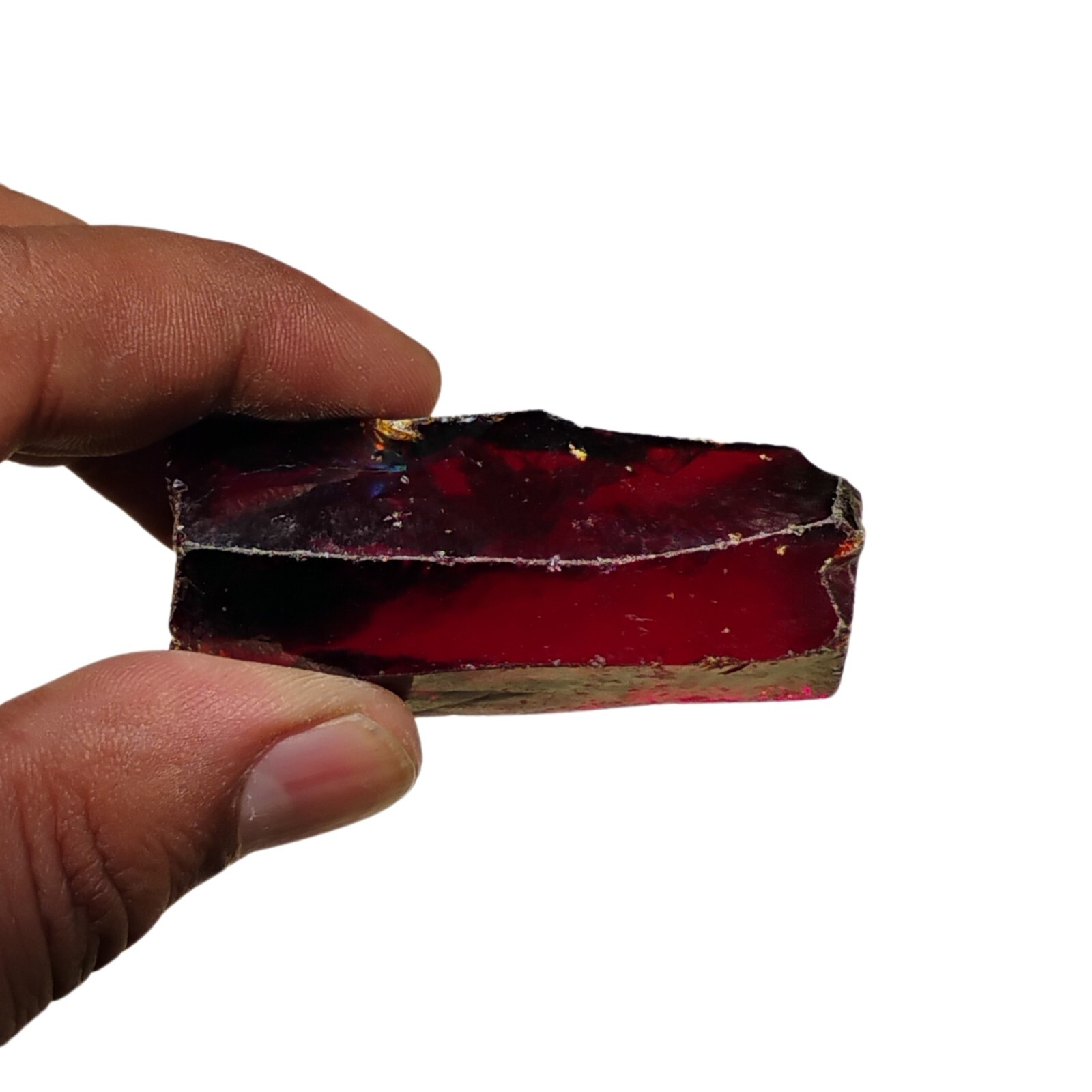 120 Ct Natural Untreated Red Garnet Rough Gemstone | Healing Crystal from Burma