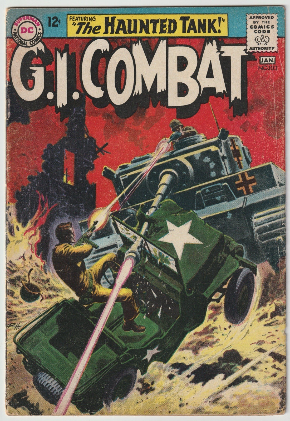 G. I. Combat #103 G/VG 3.0 3rd Haunted Tank Russ Heath Cover DC Comics 1964