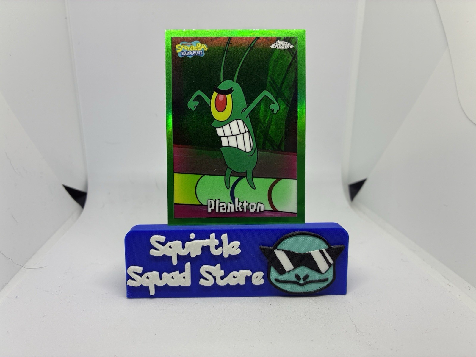 2025 TOPPS CHROME SPONGEBOB PLANKTON KELP GREEN REFRACTOR PARALLEL SSP 2025 TOPPS CHROME SPONGEBOB PLANKTON KELP GREEN REFRACTOR PARALLEL SSP
