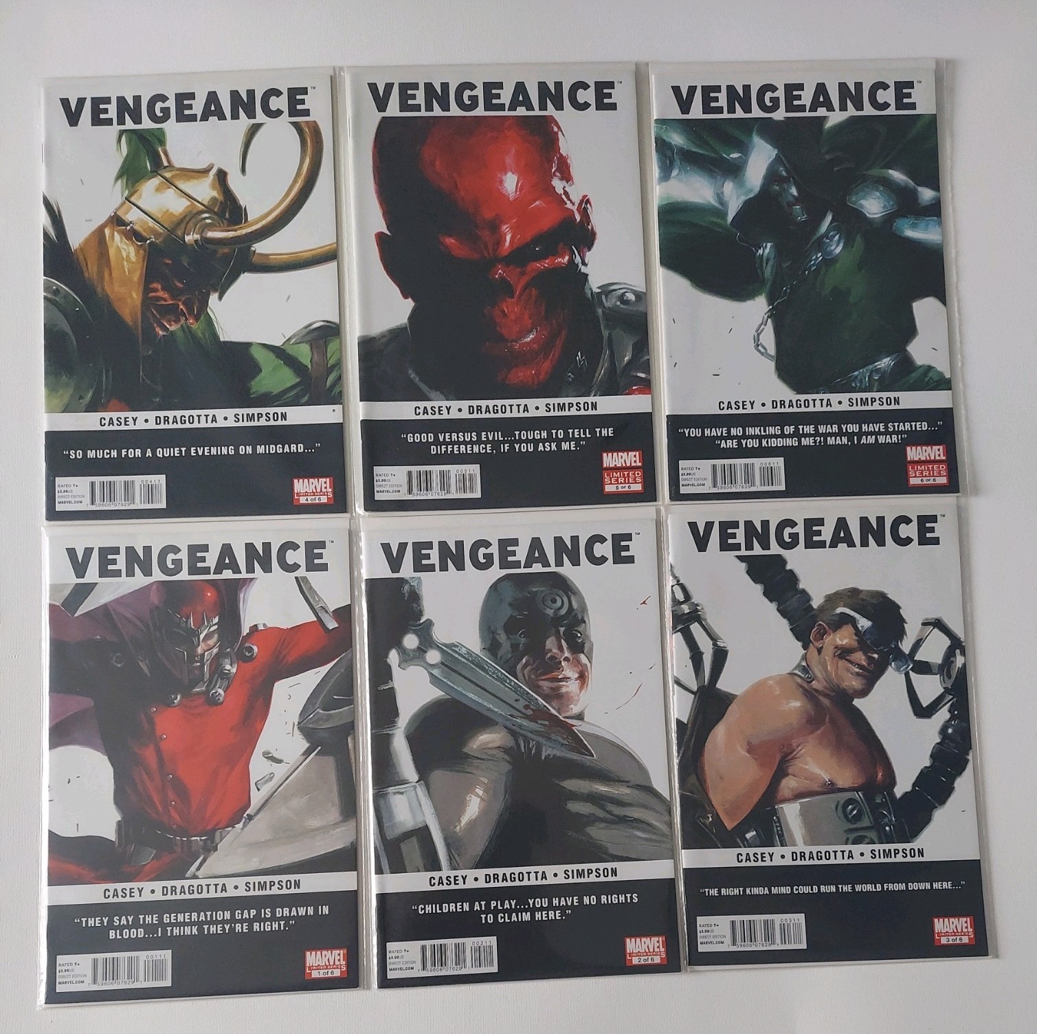 Vengeance 1-6 (2011) MARVEL COMICS 1st App AMERICA CHAVEZ CASEY DRAGOTTA NM Vengeance 1-6 (2011) MARVEL COMICS 1st App AMERICA CHAVEZ CASEY DRAGOTTA NM