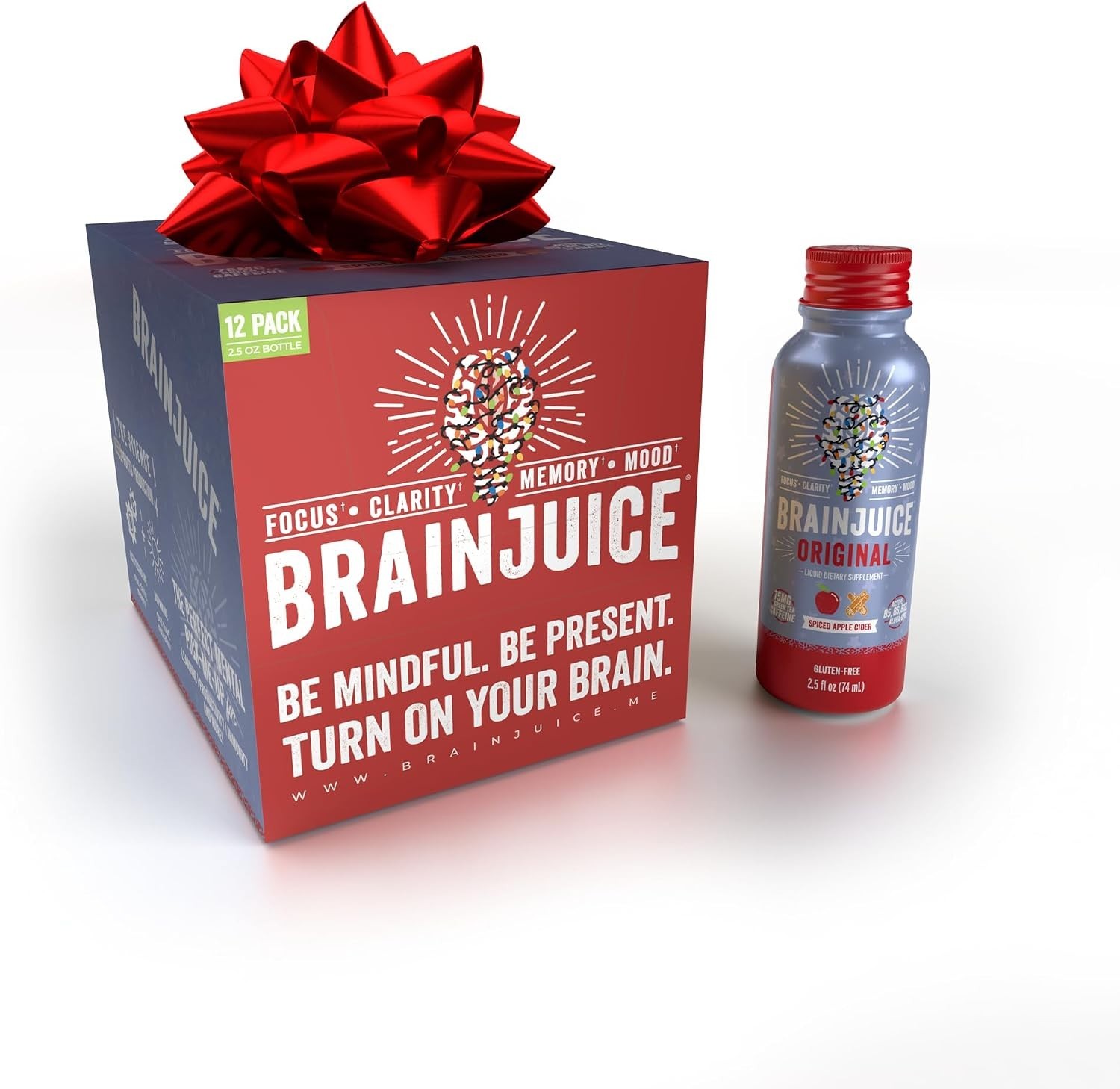 BrainJuice Brain Support Shot, Gluten Free Supplement Shots for Energy & Focus, BrainJuice Brain Support Shot, Gluten Free Supplement Shots for Energy & Focus,