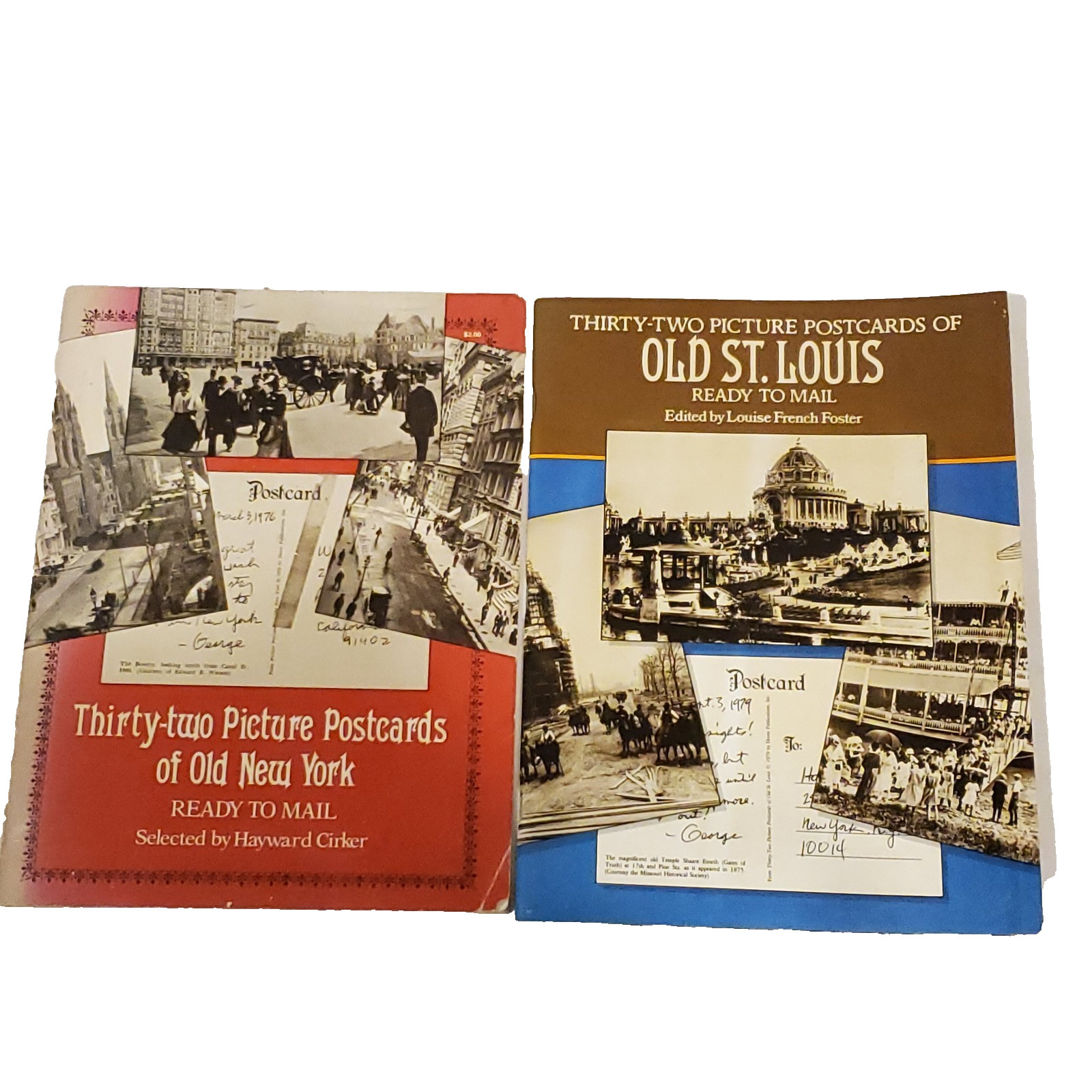 Vintage Dover Postcard Books Lot Old New York Old St Louis 1976 1979 Complete Vintage Dover Postcard Books Lot Old New York Old St Louis 1976 1979 Complete