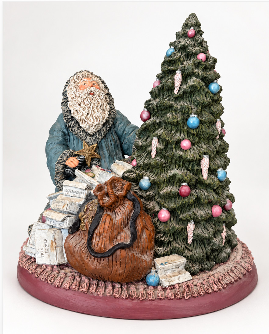 June McKenna 1990 Night Before Christmas Santa #167/1500 Signed Rare 12