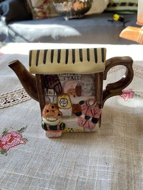 Vintage Ceramic Miniature Antique Stall Decorative Teapot