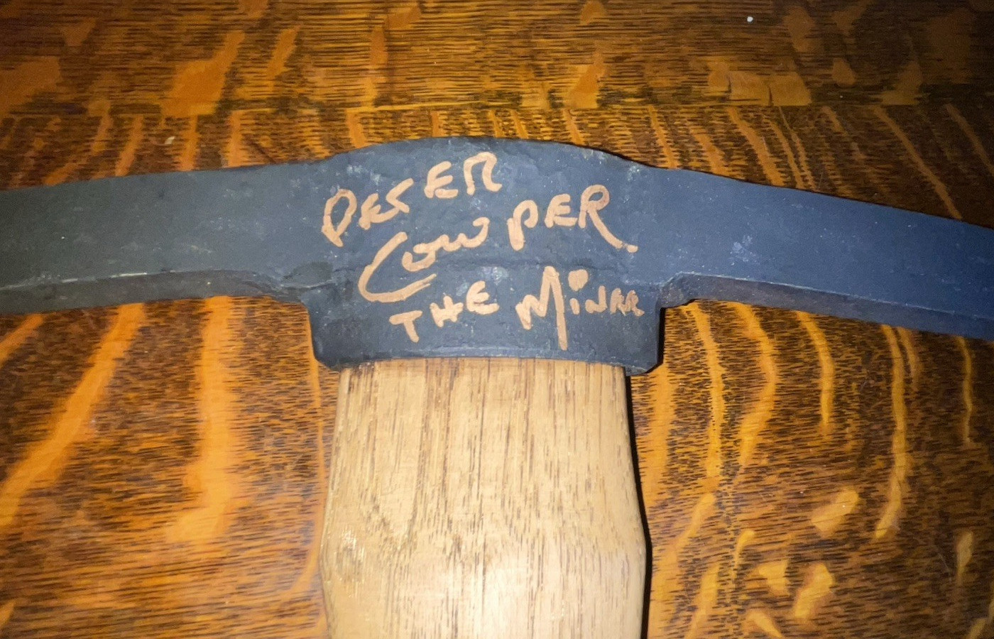 PETER COWPER AUTOGRAPH ON 27-1/2 PETER COWPER AUTOGRAPH ON 27-1/2