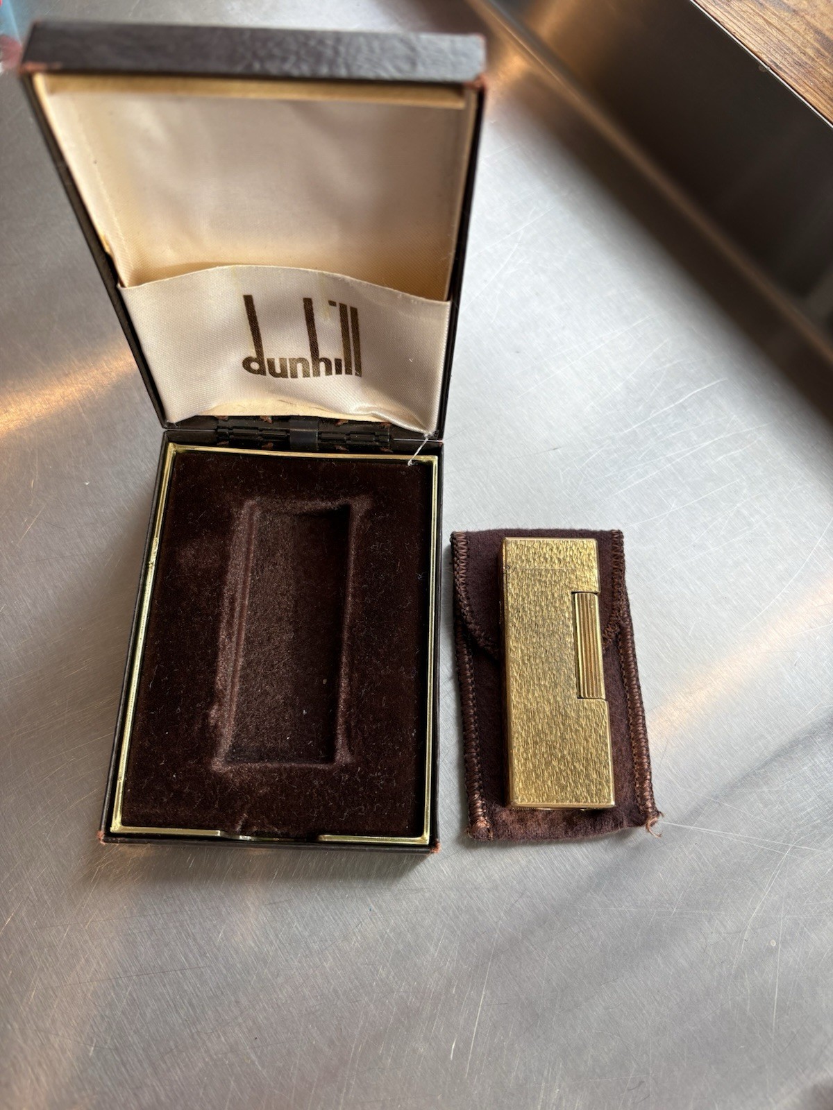 Vintage Dunhill Gold Plated Lighter Vintage Dunhill Gold Plated Lighter