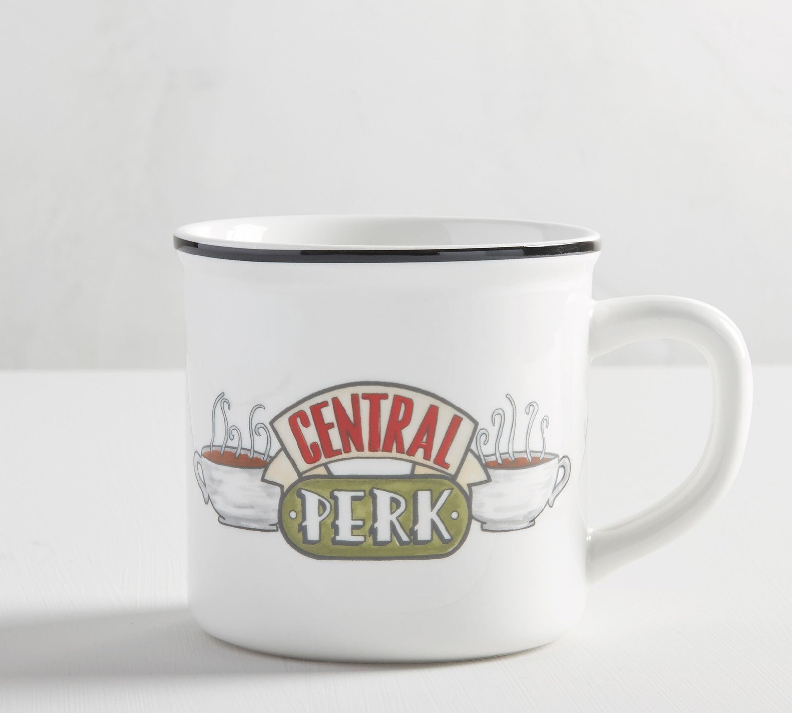 NEW Pottery Barn Friends Central Perk Logo Coffee Mug TV Show 25th Anniversary NEW Pottery Barn Friends Central Perk Logo Coffee Mug TV Show 25th Anniversary
