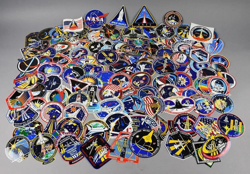 Huge Lot x140 Vintage 1981-2011 NASA Shuttle Mission Official Original Stickers Huge Lot x140 Vintage 1981-2011 NASA Shuttle Mission Official Original Stickers