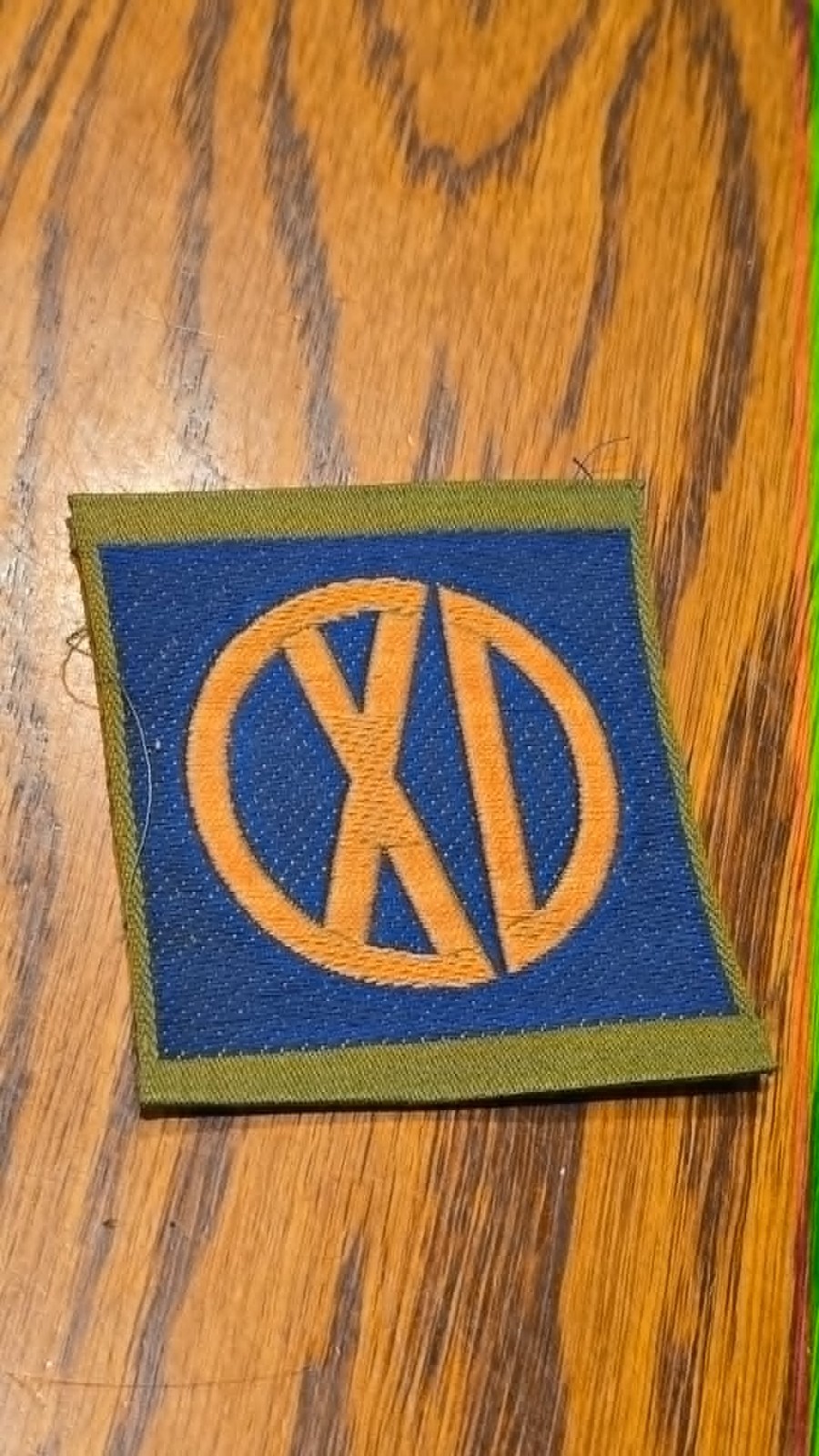 Original WW1 US Army 9th Corps Liberty Loan patch Original WW1 US Army 9th Corps Liberty Loan patch