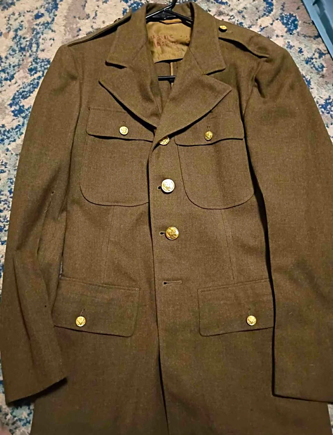 WWII US Army Olive Drab Dress Uniform Jacket Tunic Original United States WWII US Army Olive Drab Dress Uniform Jacket Tunic Original United States