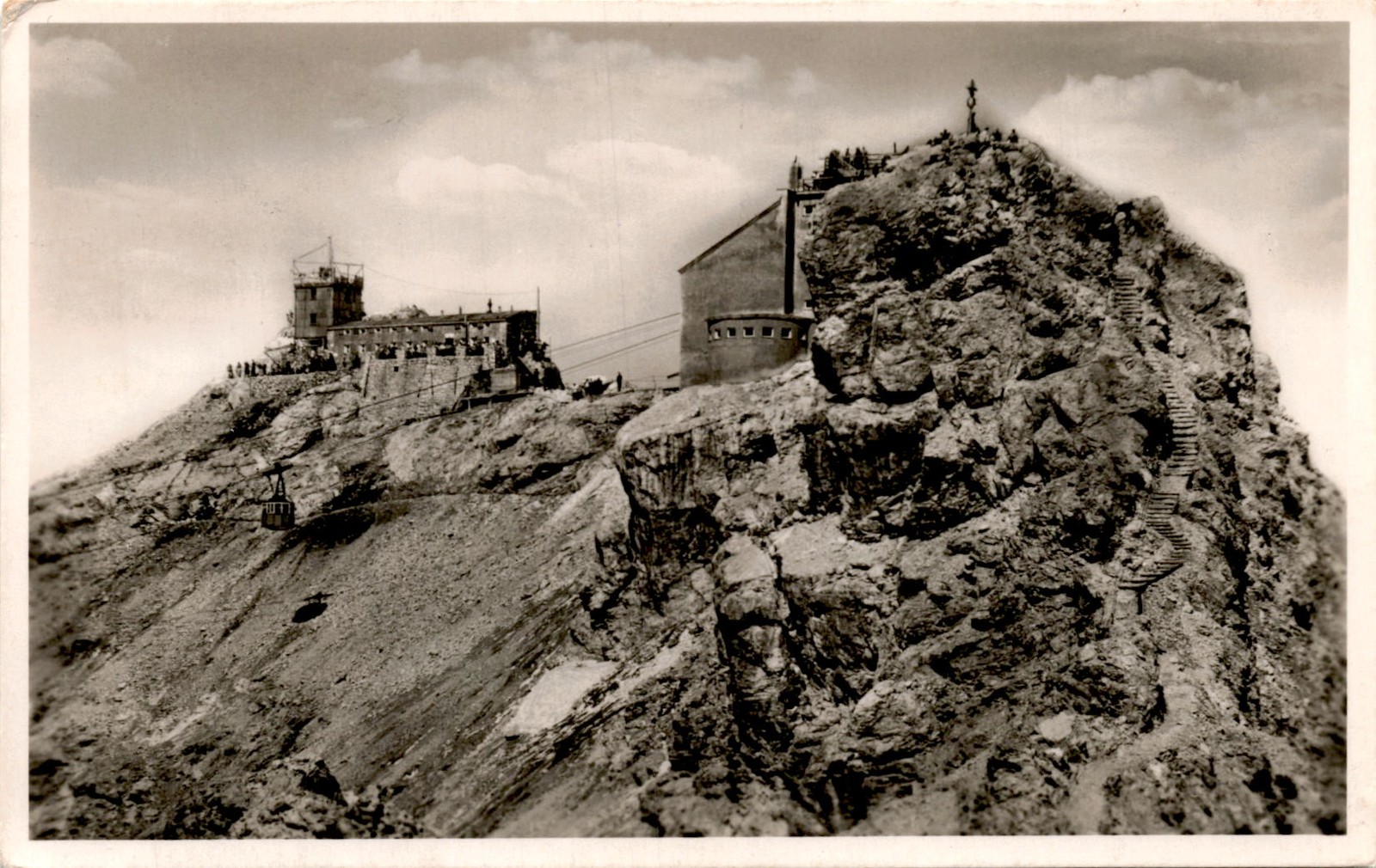 Bayerische Zugspitzbahn, Zugspitzostgipfel, Gipfel Postcard Bayerische Zugspitzbahn, Zugspitzostgipfel, Gipfel Postcard