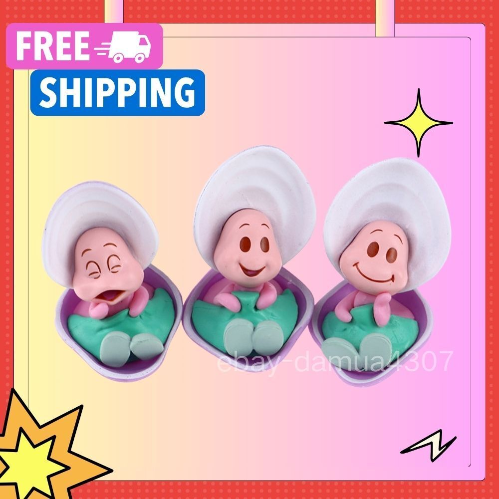 3PCS Baby Oyster Figures from Disney’s Alice in Wonderland, Gift for Fans