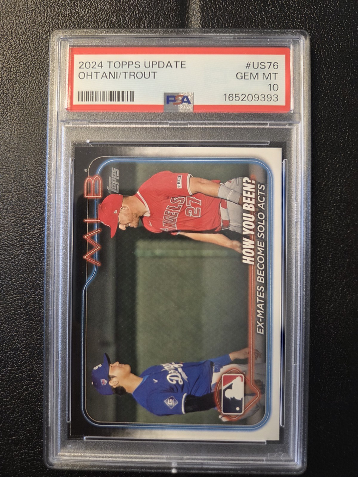 2024 Topps Update Shohei Ohtani Mike Trout #US76 PSA 10 GEM MINT 2024 Topps Update Shohei Ohtani Mike Trout #US76 PSA 10 GEM MINT