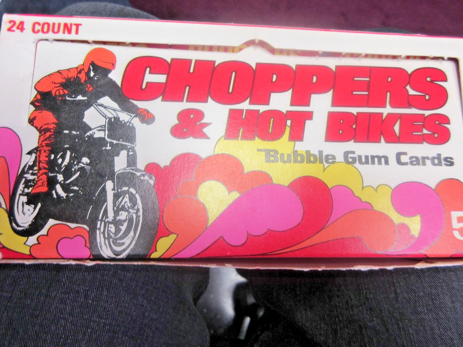-1972 Donruss (Choppers & Hot Bikes) Wax Box with 24 packs -1972 Donruss (Choppers & Hot Bikes) Wax Box with 24 packs