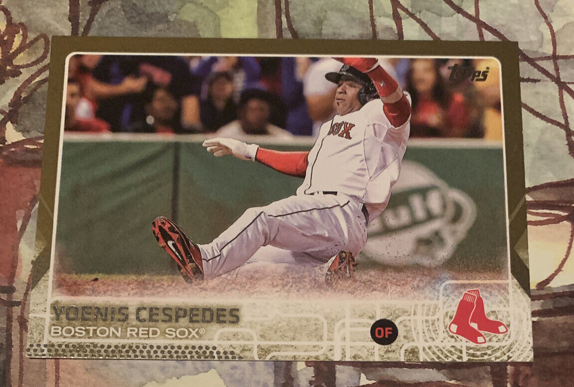 2015 Topps Gold Parallel Yoenis Cespedes; 1386/2015; Redsox