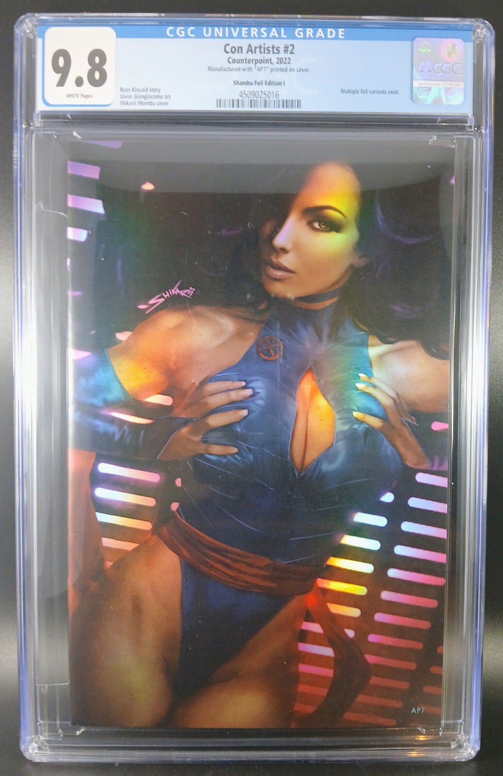 CGC 9.8 π₯ #AP7 Artist Proof Shikarii Foil Virgin Sylocke Con Artists 2 2022 CGC 9.8 π₯ #AP7 Artist Proof Shikarii Foil Virgin Sylocke Con Artists 2 2022