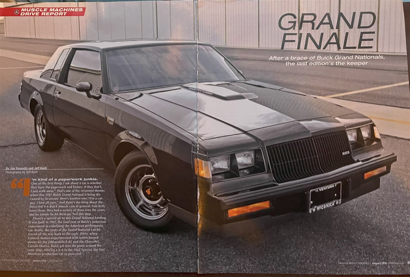 1987 BUICK REGAL GN GRAND NATIONAL 6 pg COLOR Article 1987 BUICK REGAL GN GRAND NATIONAL 6 pg COLOR Article