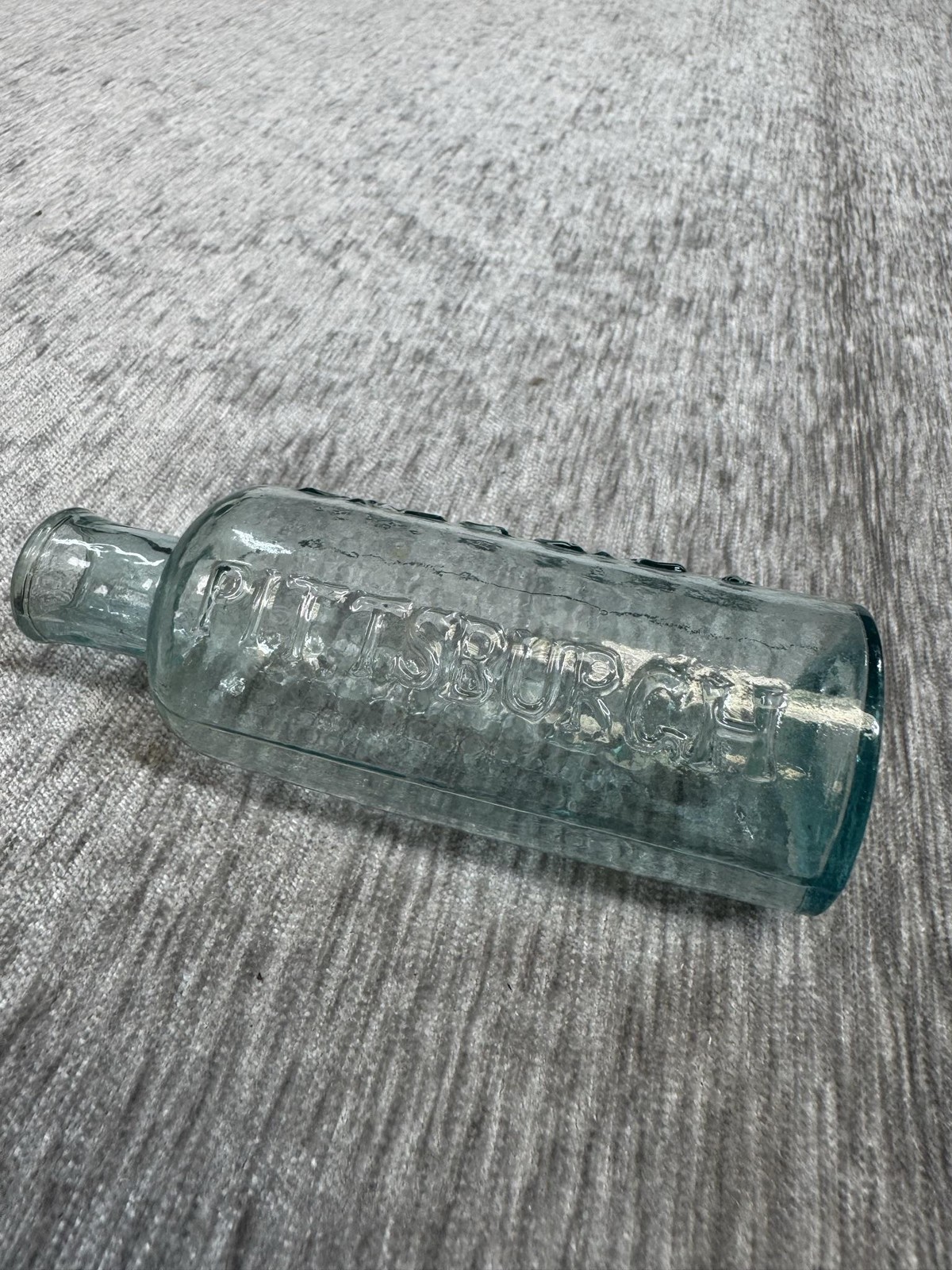 Antique R.E. Sellers Druggist Medicine Bottle Pittsburgh PA Blue Glass Pontil Antique R.E. Sellers Druggist Medicine Bottle Pittsburgh PA Blue Glass Pontil