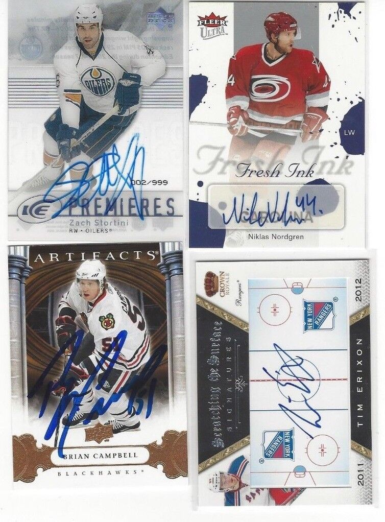 2011-12 Crown Royale Scratching The Surface Signatures #13 Tim Erixon NY Rangers