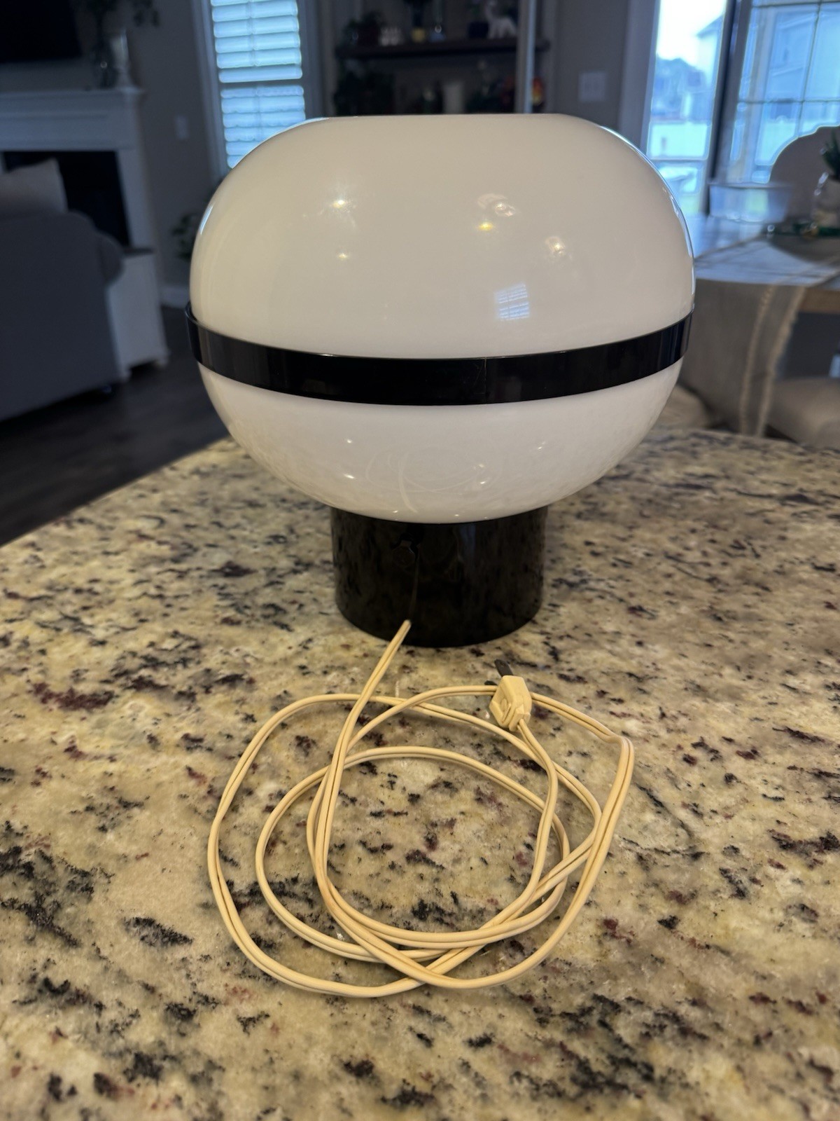 Vintage CN Burman Co Atomic Space Age Plastic Mushroom Light Lamp MCM - Flaw Vintage CN Burman Co Atomic Space Age Plastic Mushroom Light Lamp MCM - Flaw