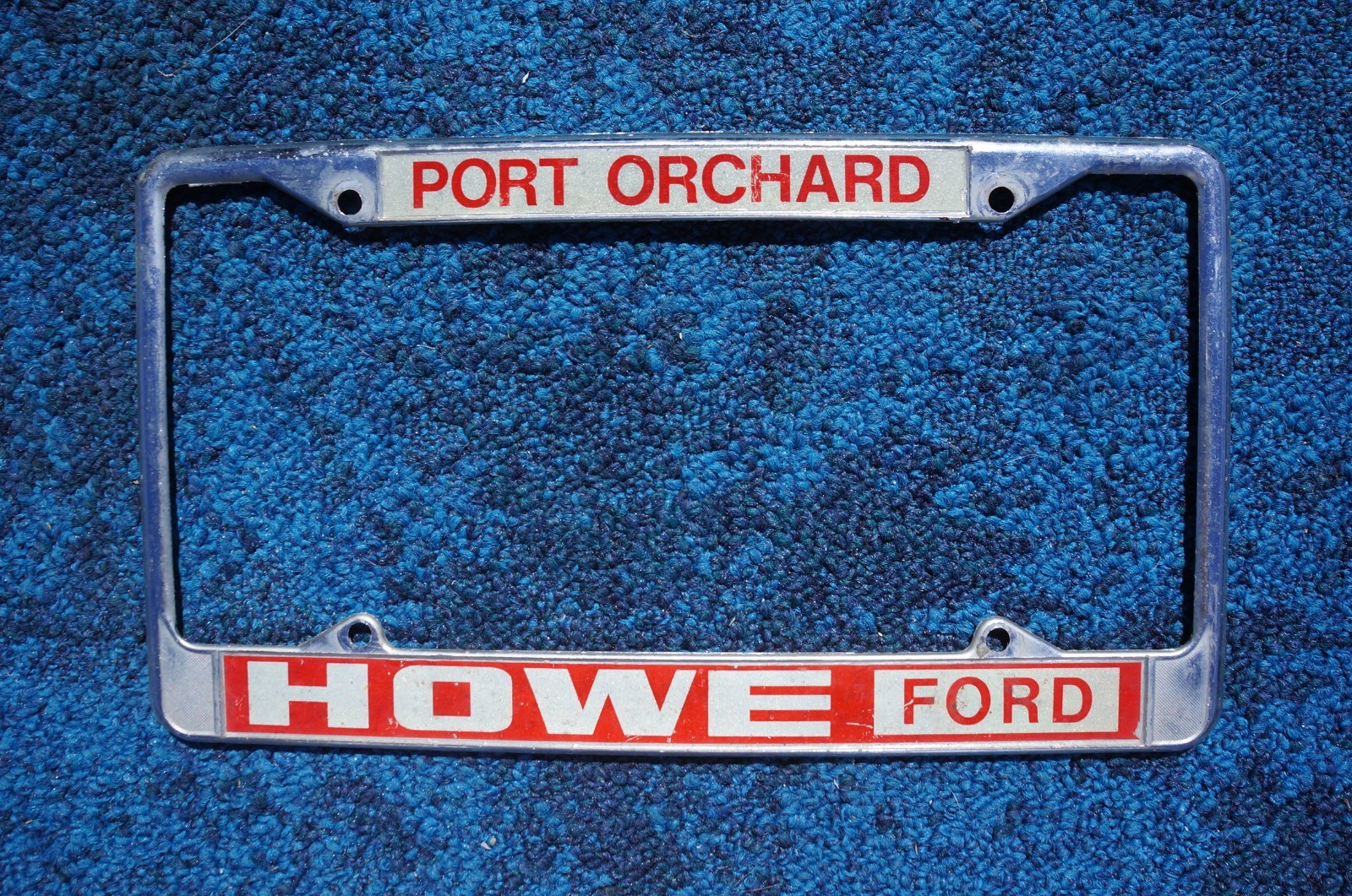 PORT ORCHARD Washington License Plate DEALER FRAME - HOWE FORD