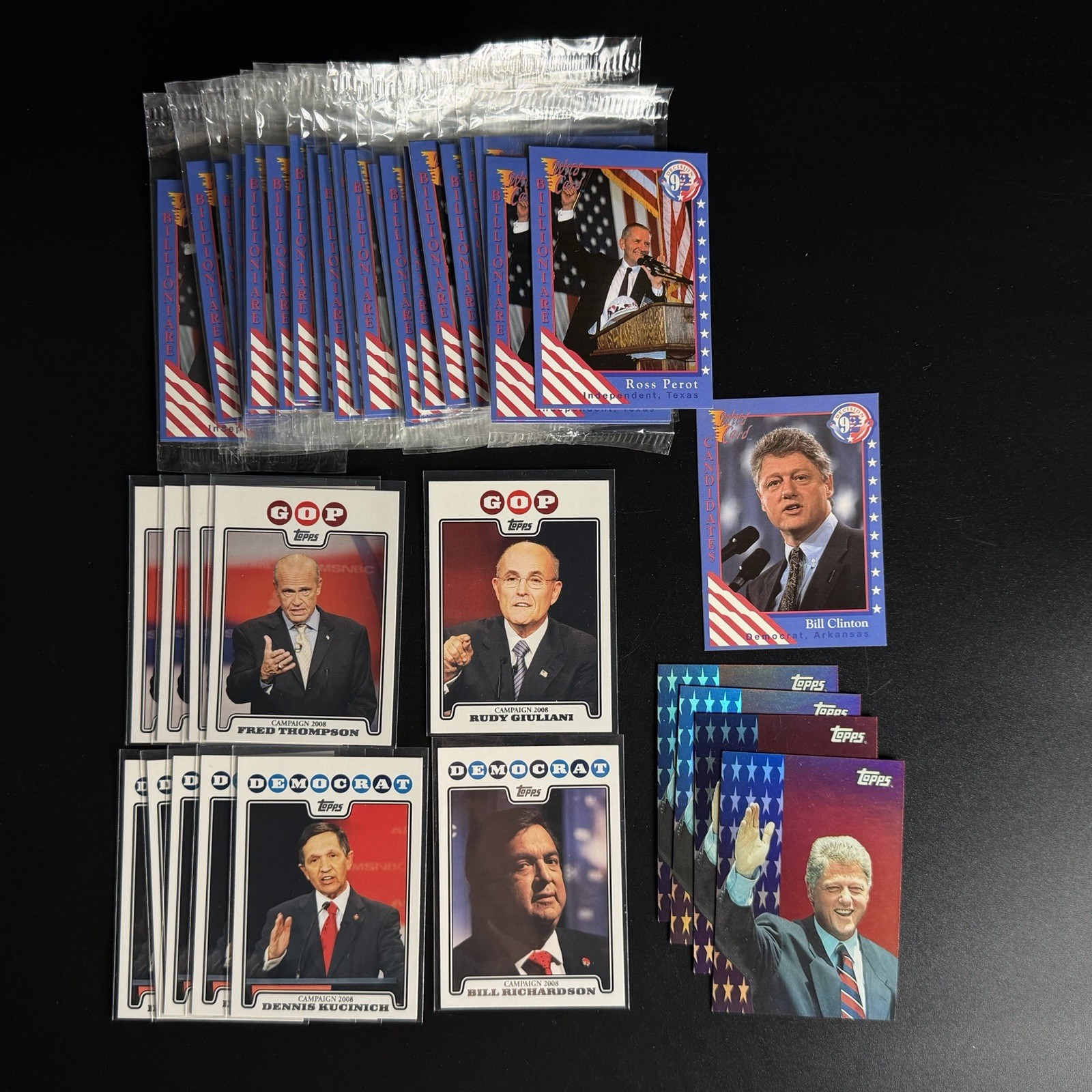 President / Campaign Trading Card LOT - 93' & 08' Topps - 92' Wild Card President / Campaign Trading Card LOT - 93' & 08' Topps - 92' Wild Card