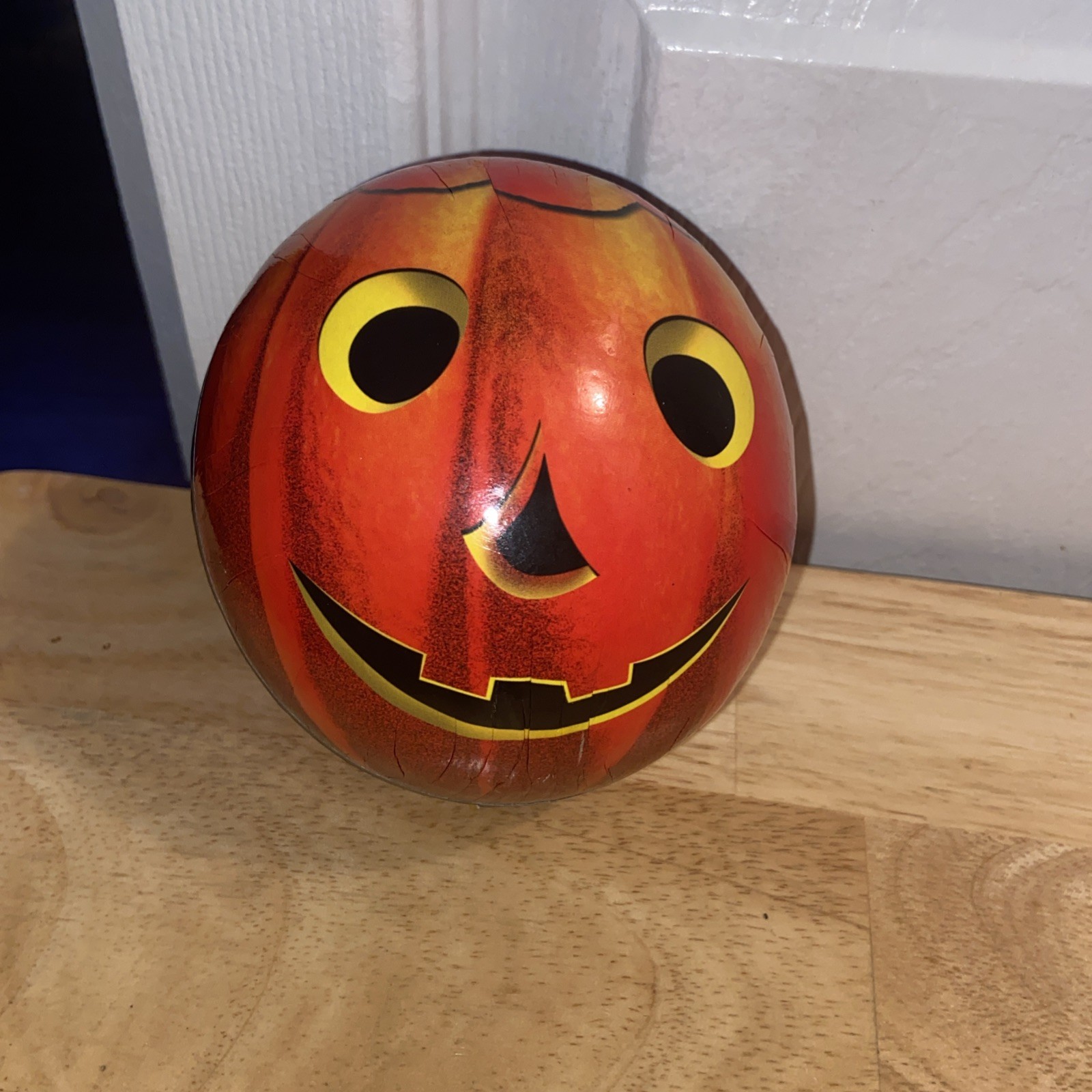 Vintage German Paper Mache Halloween Pumpkin Jack O Lantern Candy Container 4\ Vintage German Paper Mache Halloween Pumpkin Jack O Lantern Candy Container 4\