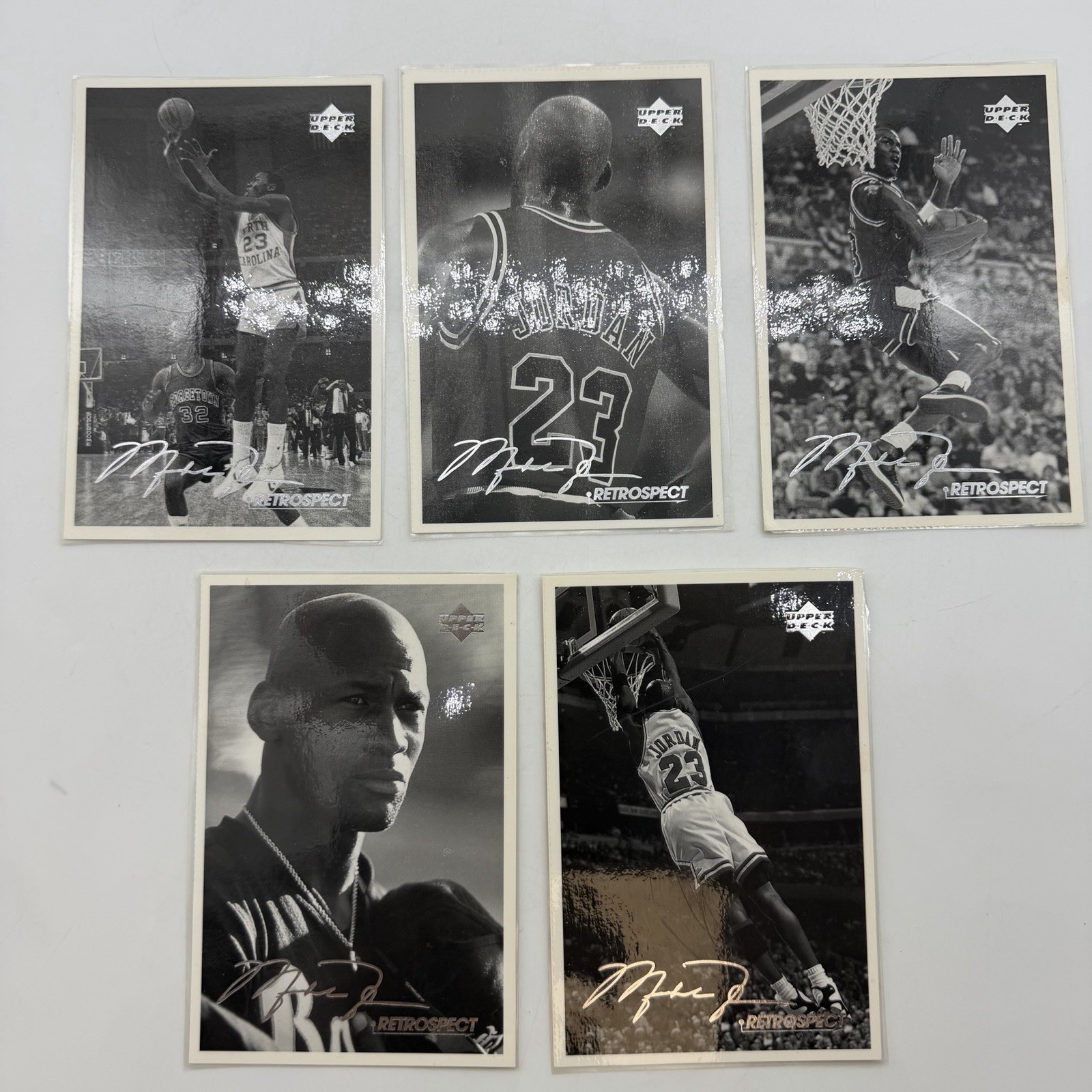 Michael Jordan Vintage Postcards Sheet 1998-99 Upper Deck Retrospect 4X6 LOT Michael Jordan Vintage Postcards Sheet 1998-99 Upper Deck Retrospect 4X6 LOT