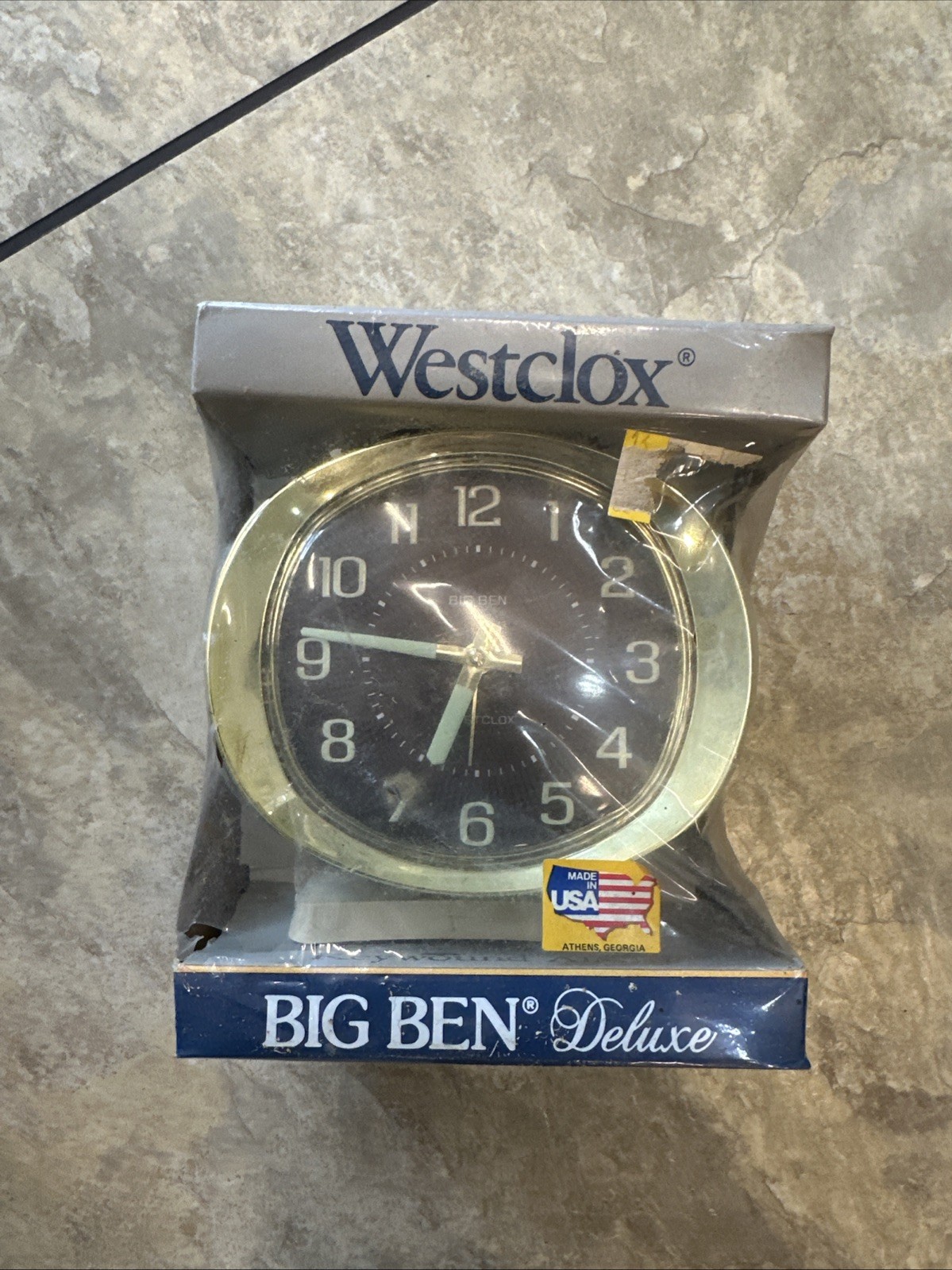 Vintage Westclox Baby Ben Alarm Clock Brown & Gold Made In USA 4 Vintage Westclox Baby Ben Alarm Clock Brown & Gold Made In USA 4