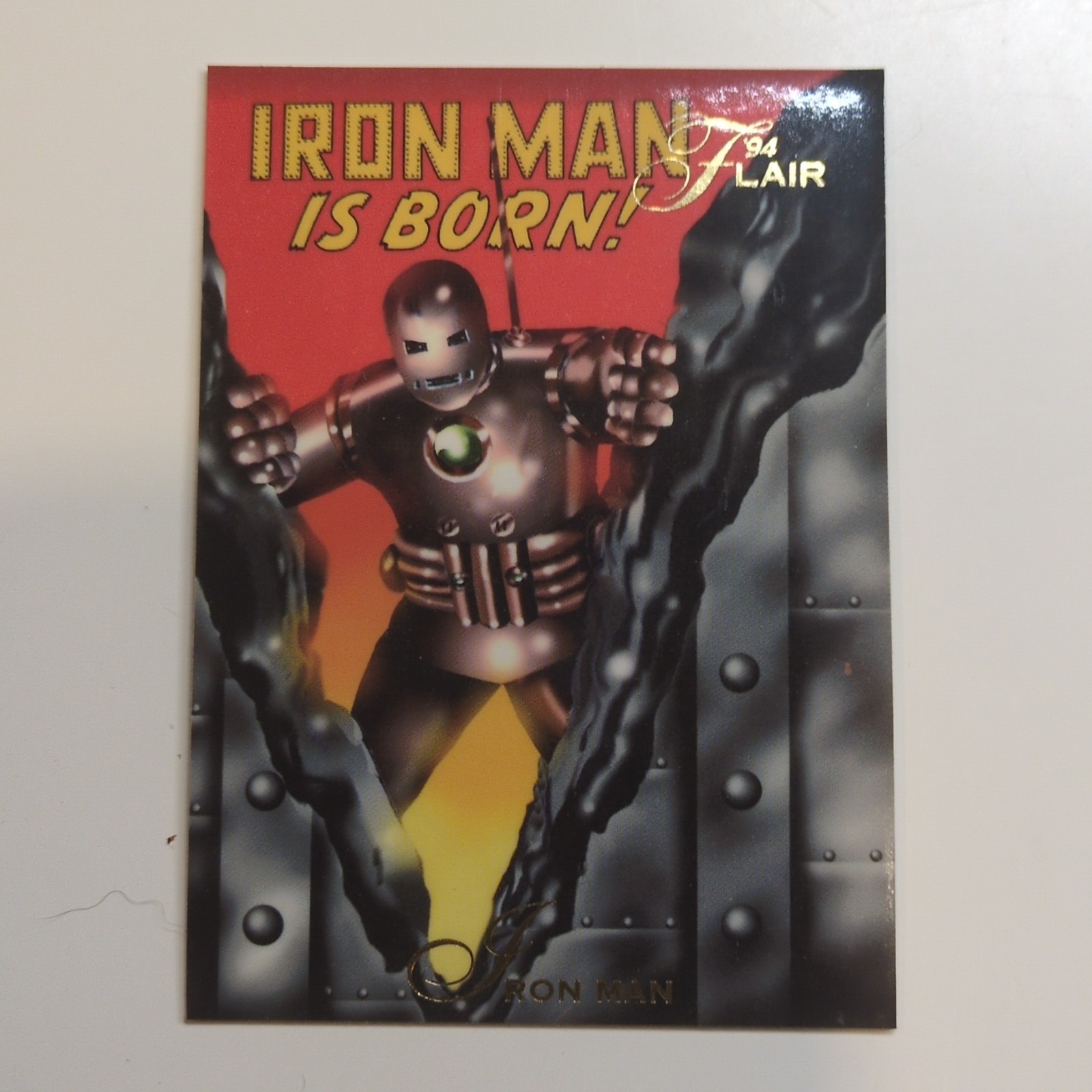 Fleer 1994 Flair Marvel Iron Man Is Born The Origin of Iron Man #8 Card Fleer 1994 Flair Marvel Iron Man Is Born The Origin of Iron Man #8 Card