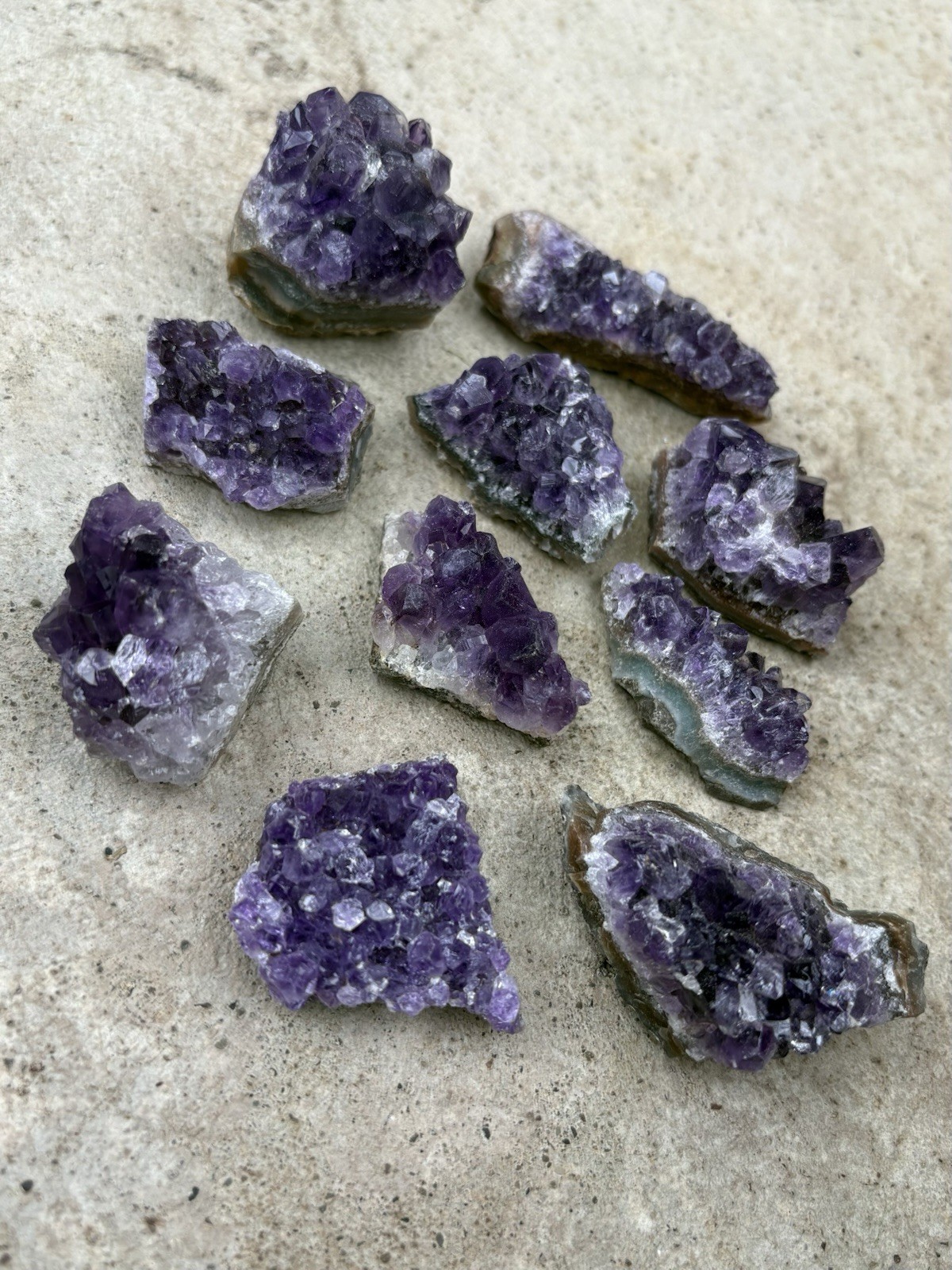 Bulk Natural Amethyst Clusters Lot- Beautiful 10 Pc Uruguay Amethyst Crystals Bulk Natural Amethyst Clusters Lot- Beautiful 10 Pc Uruguay Amethyst Crystals