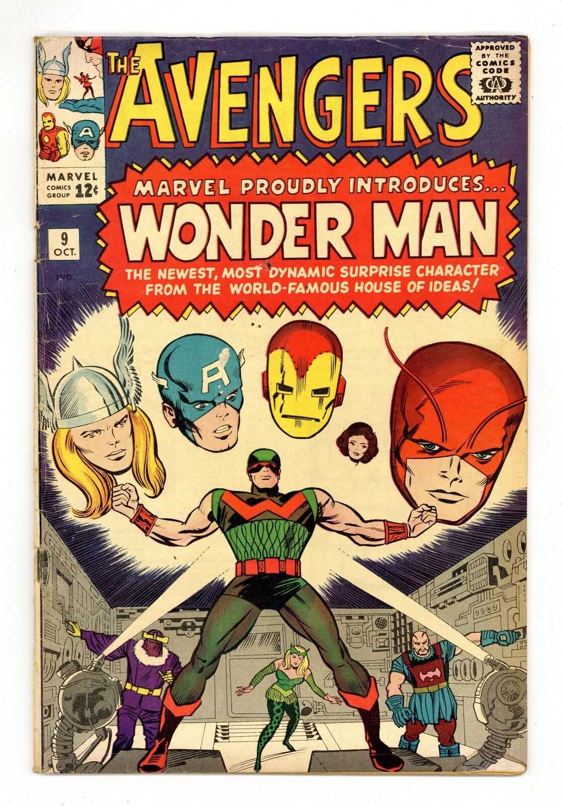Avengers #9 GD 2.0 1964 1st app. Wonder Man