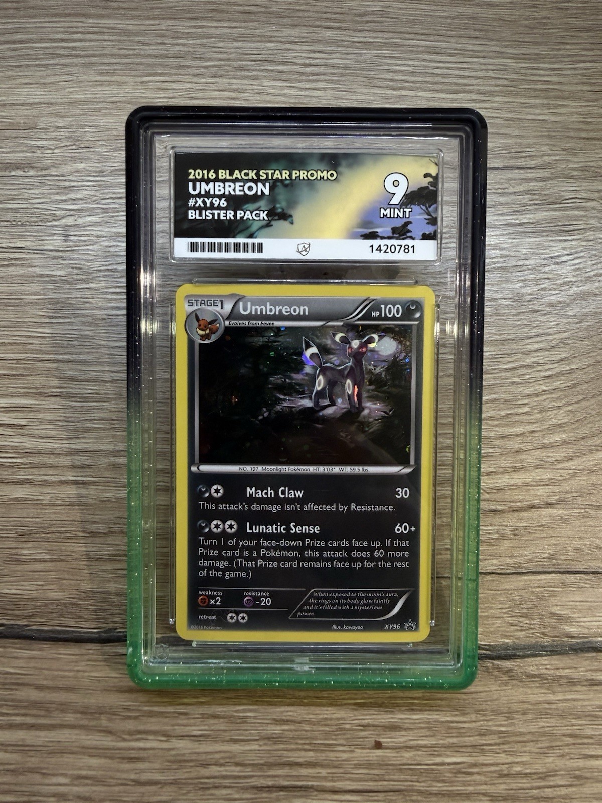Umbreon Black Star Promo XY96 Holo 2016 English Pokémon TCG ACE 9 Umbreon Black Star Promo XY96 Holo 2016 English Pokémon TCG ACE 9