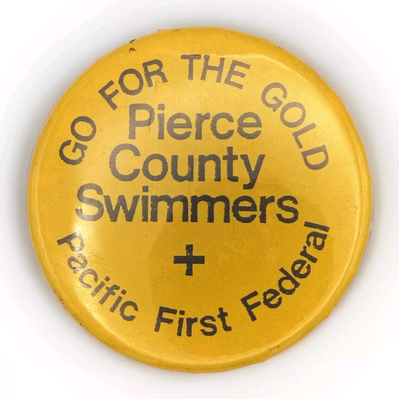 Pierce County Swimmers Pacific First Federal Vintage Pin Button Pinback Pierce County Swimmers Pacific First Federal Vintage Pin Button Pinback