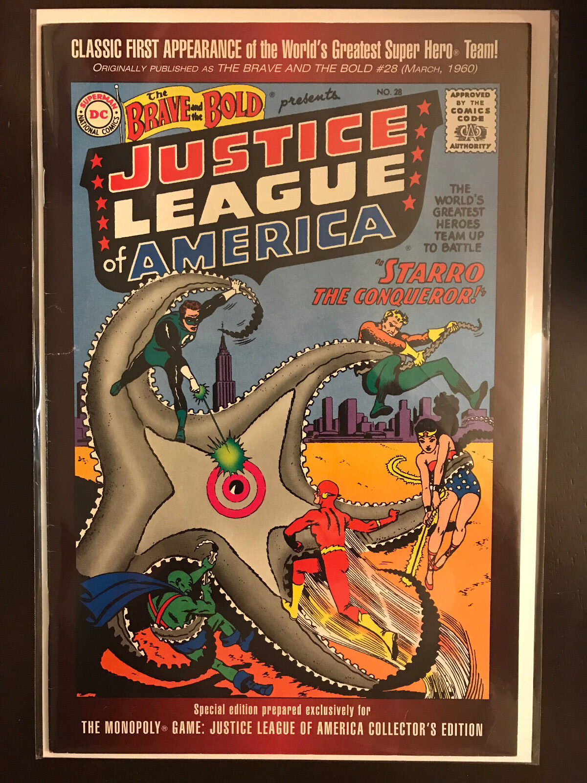 Brave and The Bold #28 DC comic book. Monopoly Variant 1st Justice League