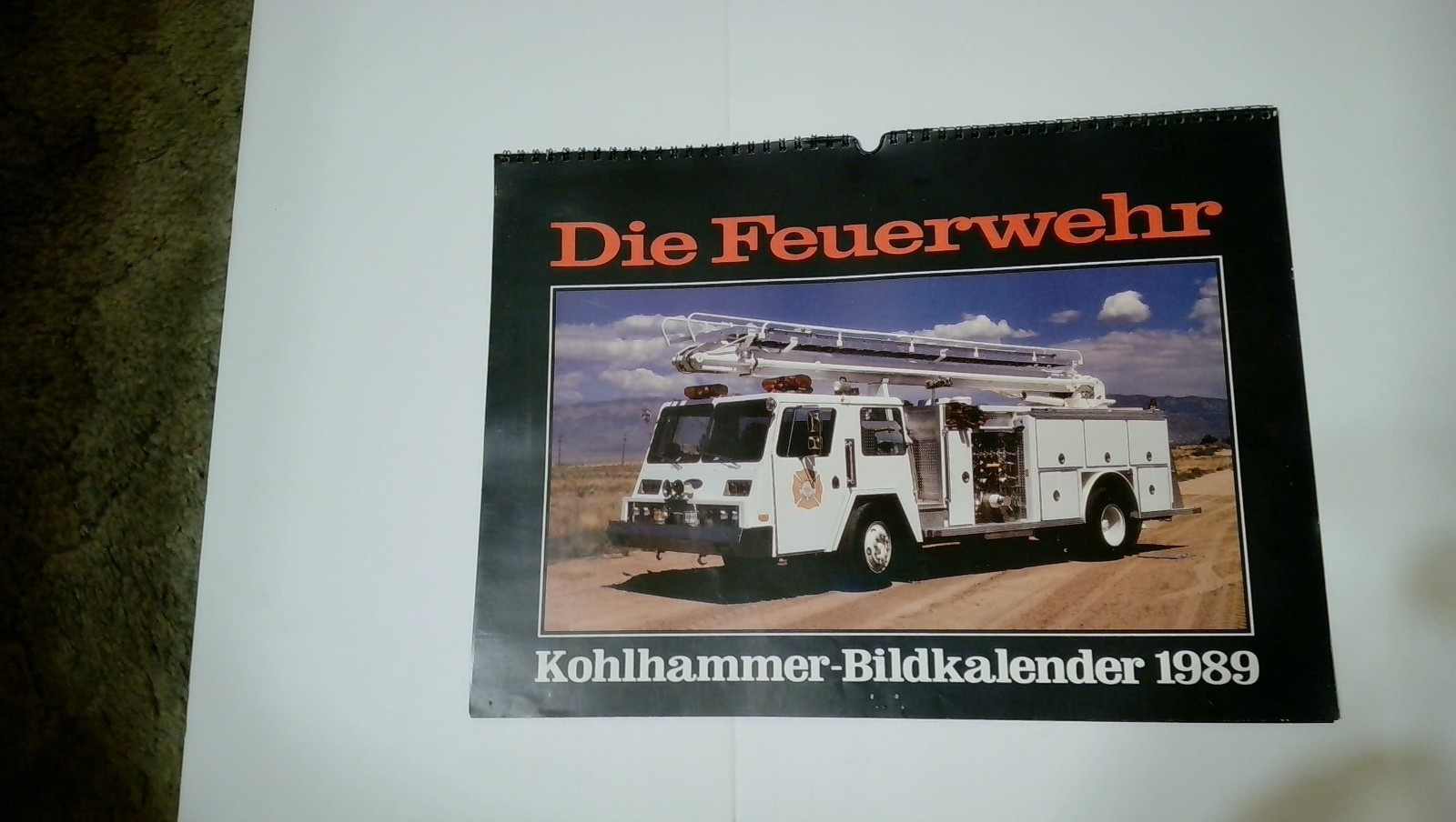 FIREFIGHTING CALENDAR - 1989 DIE FEUERWEHR - UNUSED