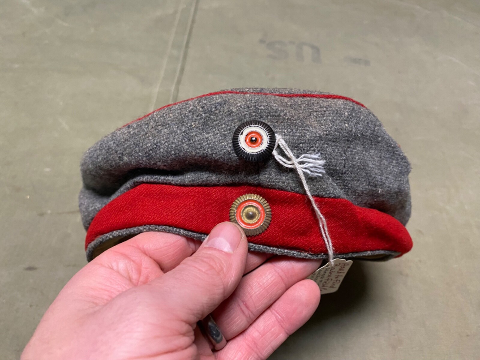 ORIGINAL WWI GERMAN INFANTRY M1907 INFANTRY FIELD CAP, BADEN INSIGNIA ORIGINAL WWI GERMAN INFANTRY M1907 INFANTRY FIELD CAP, BADEN INSIGNIA