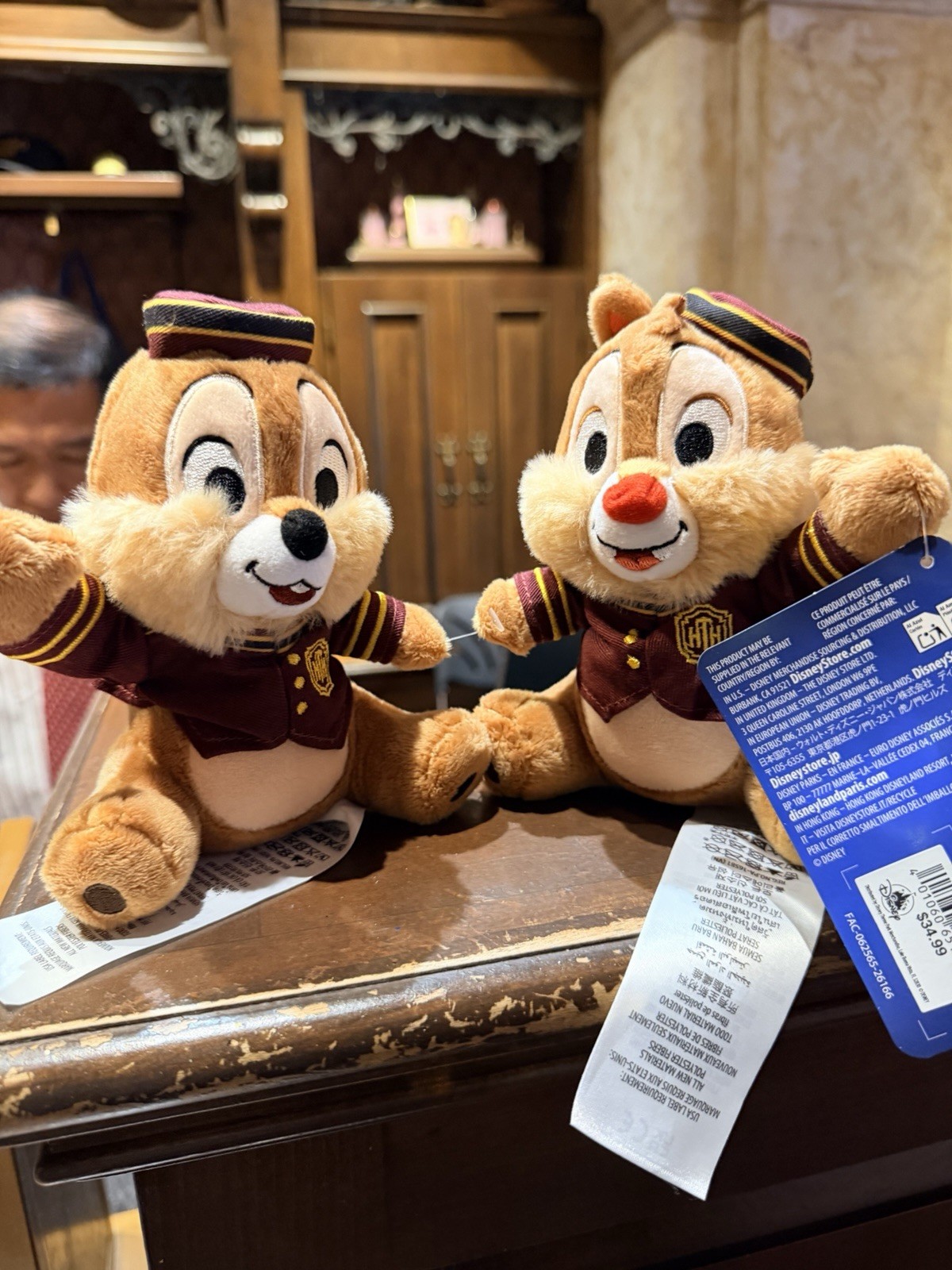 2026 Disney Parks Tower Of Terror Chip & Dale Bellhop Plush Set New 2026 Disney Parks Tower Of Terror Chip & Dale Bellhop Plush Set New