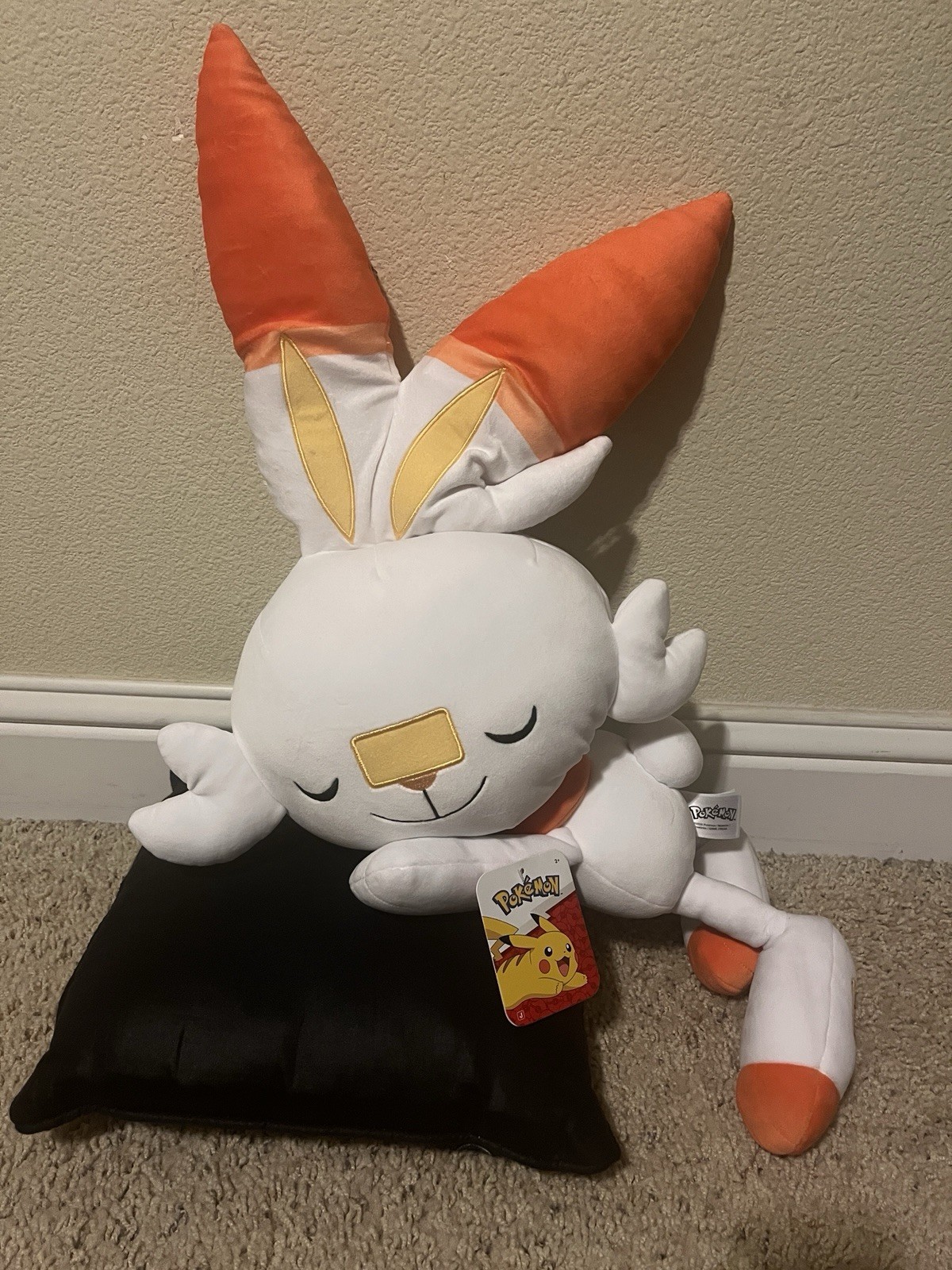 Pokemon Scorbunny 18-inch Plush Toy Sleeping Pokemon Scorbunny 18-inch Plush Toy Sleeping