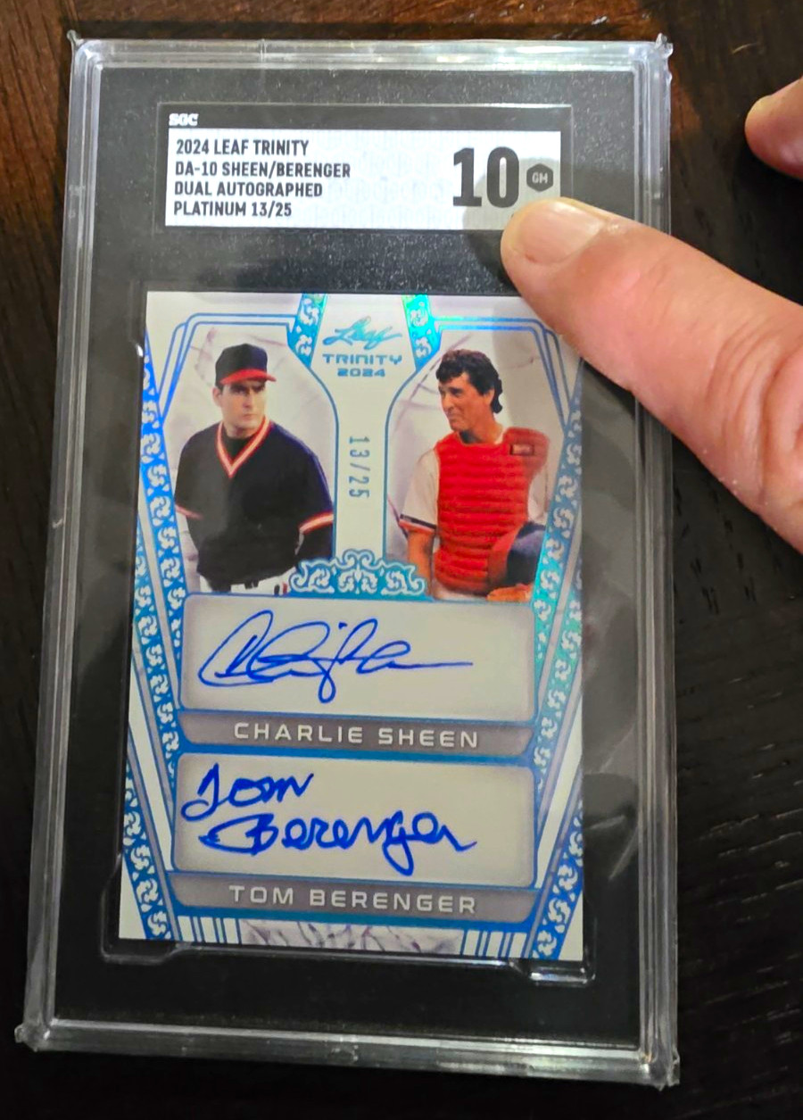 Leaf 2024 Leaf Trinity DA-10 Platinum Dual Auto Sheen/Berenger 13/25 SGC 10. Leaf 2024 Leaf Trinity DA-10 Platinum Dual Auto Sheen/Berenger 13/25 SGC 10.