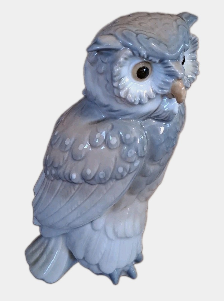 Very Vintage Zephir Short-Eared Grey/white Owl Porcelain 1970s Made In Spain Very Vintage Zephir Short-Eared Grey/white Owl Porcelain 1970s Made In Spain