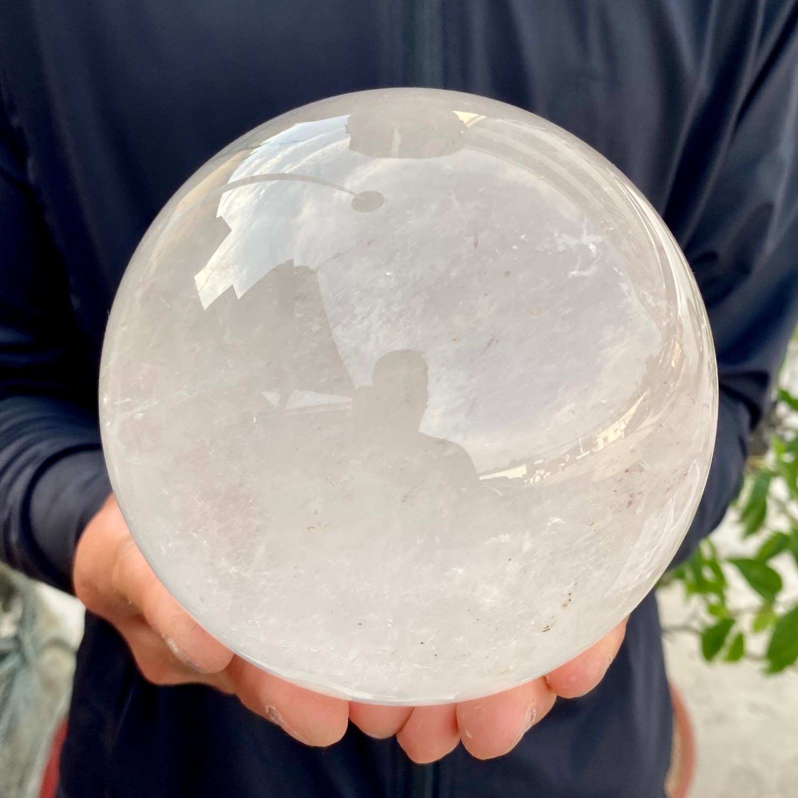 5.26LB Natural clear quartz sphere quartz crystal ball reiki Energy healing