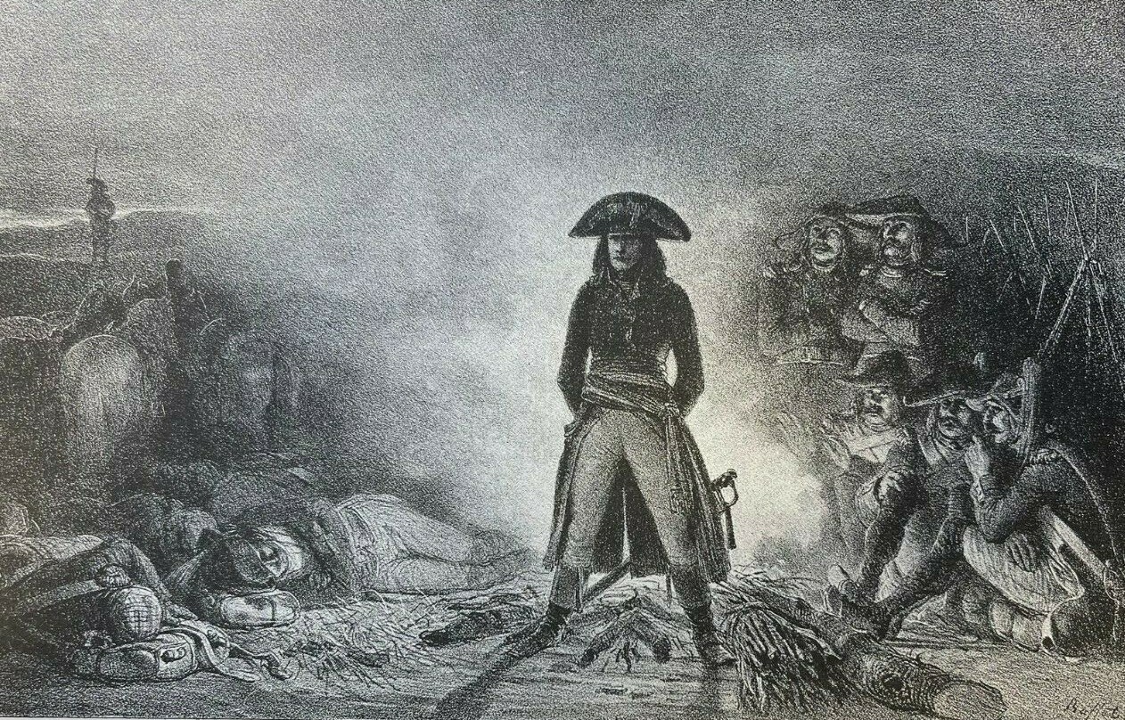 1895 Vintage Illustration Napoleon Bonaparte in Italy 1895 Vintage Illustration Napoleon Bonaparte in Italy