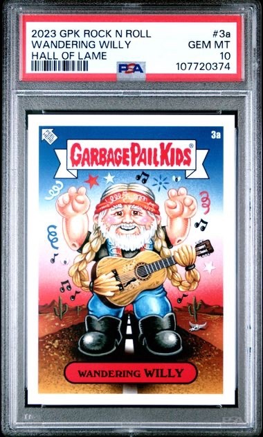 PSA 10 - 2023 Garbage Pail Kids GPK Rock N Roll Hall Lame WANDERING WILLY Nelson PSA 10 - 2023 Garbage Pail Kids GPK Rock N Roll Hall Lame WANDERING WILLY Nelson
