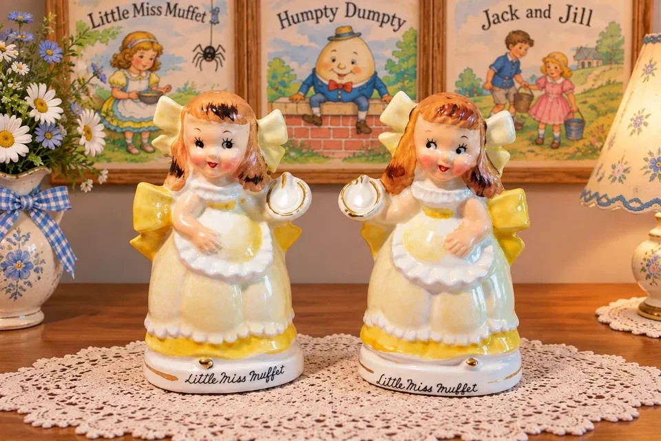 VINTAGE Ceramic Salt & Pepper Shakers~Relco \