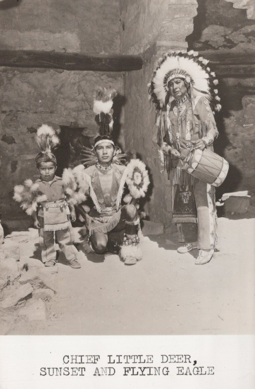 RPPC Postcard Native American Dancers Chief Little Deer , Sunset , Flying Eagle RPPC Postcard Native American Dancers Chief Little Deer , Sunset , Flying Eagle
